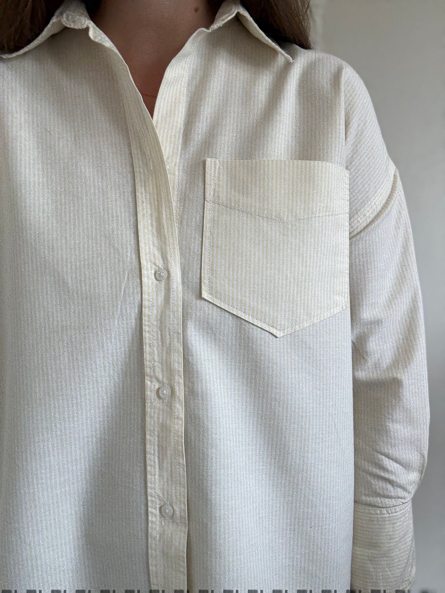 Butter-Yellow Oxford Shirt - Size S/M