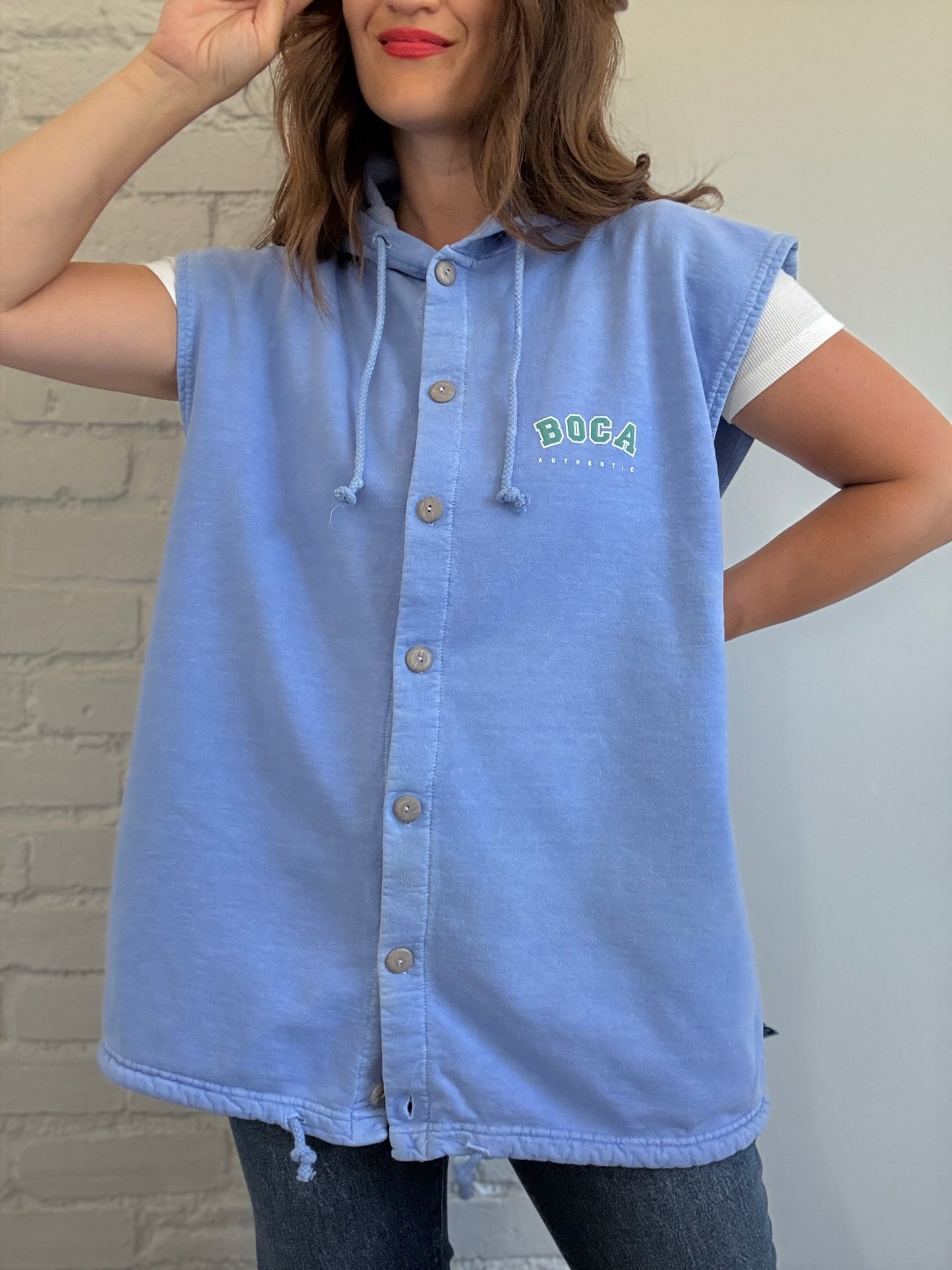 Vintage BOCA Hoodie Vest - Size XL
