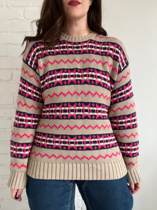Vintage Knit Sweater - Size L