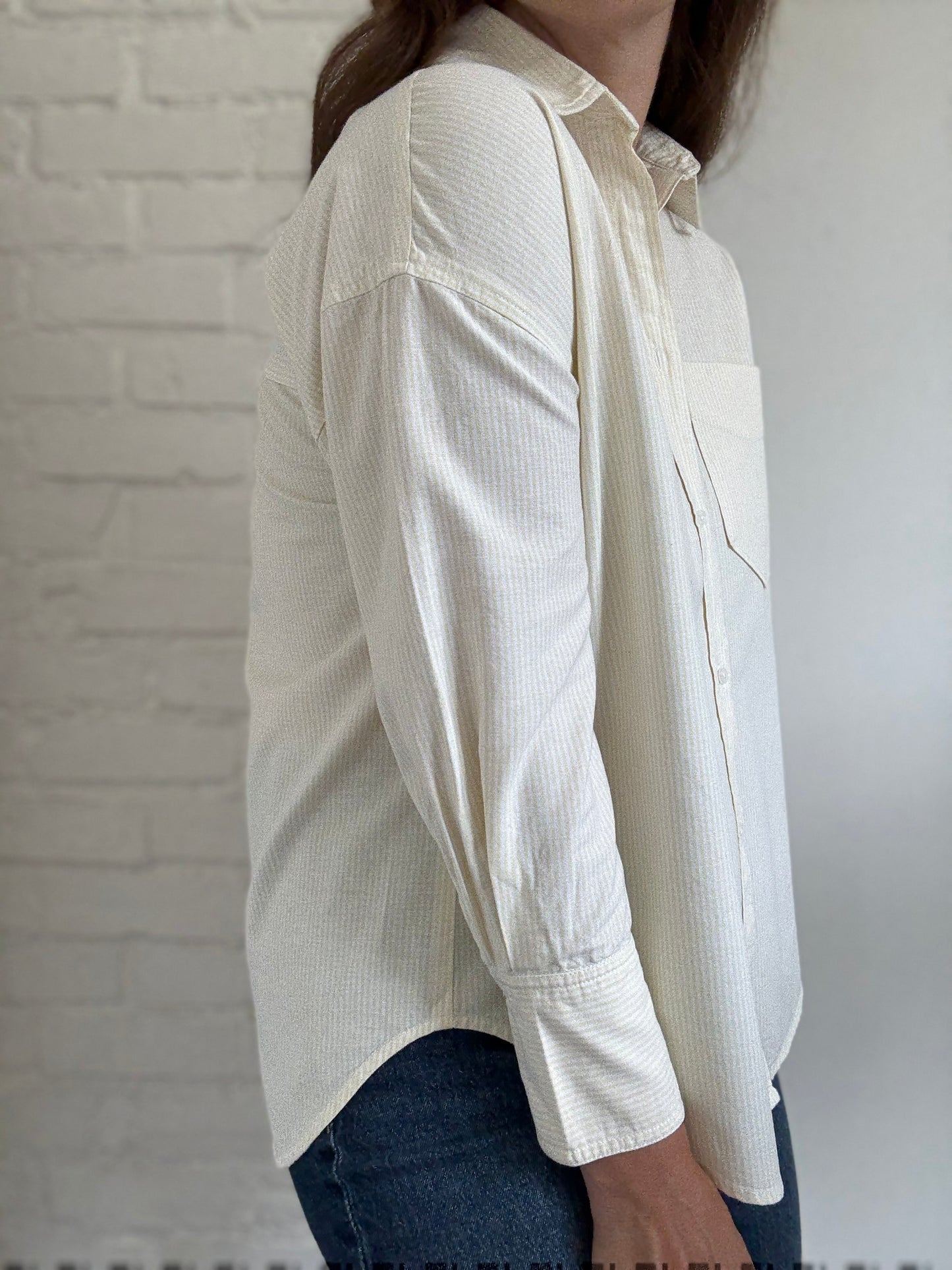 Butter-Yellow Oxford Shirt - Size S/M