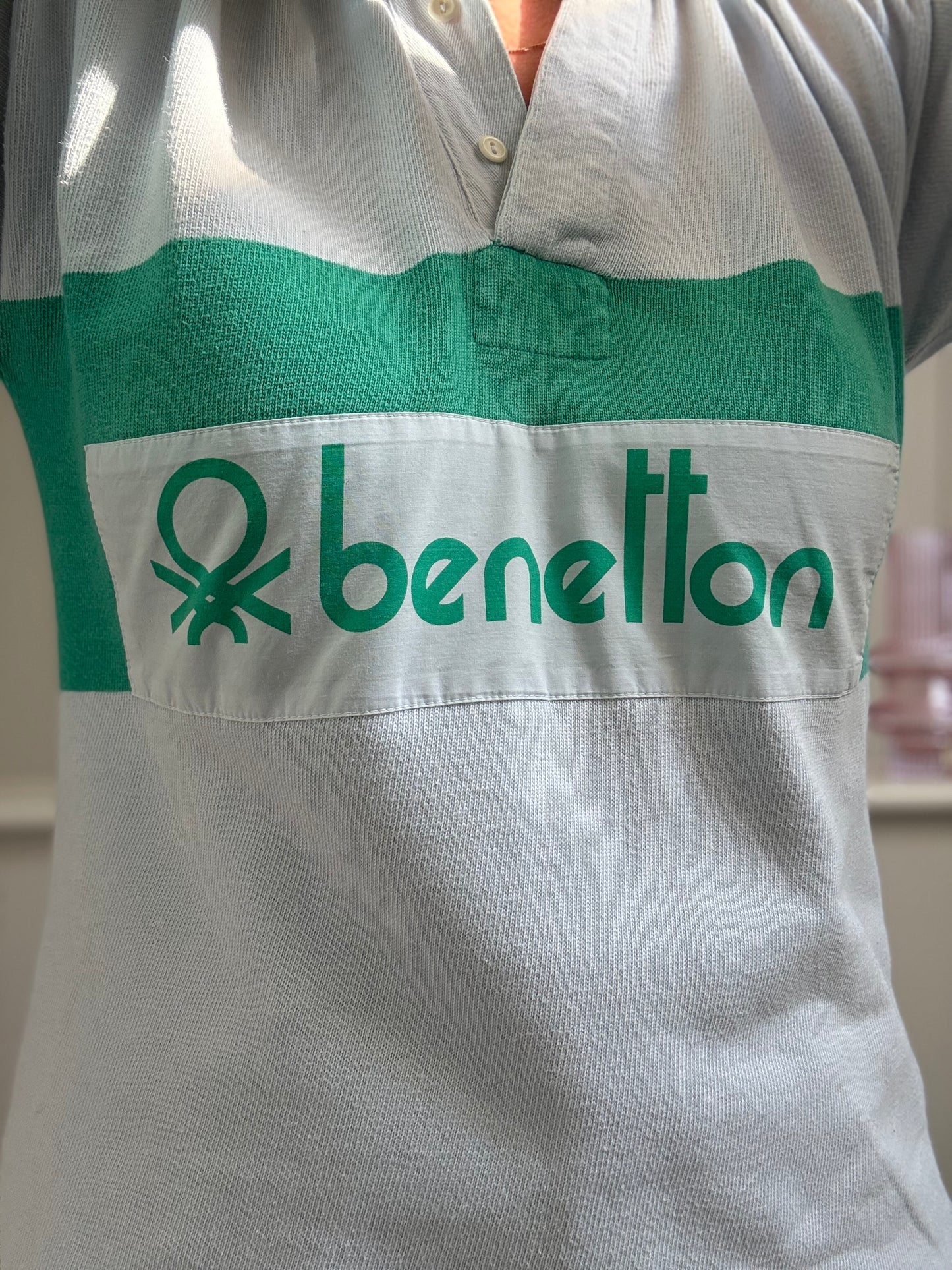 90s Benetton Polo Rugby Shirt - Size M/L