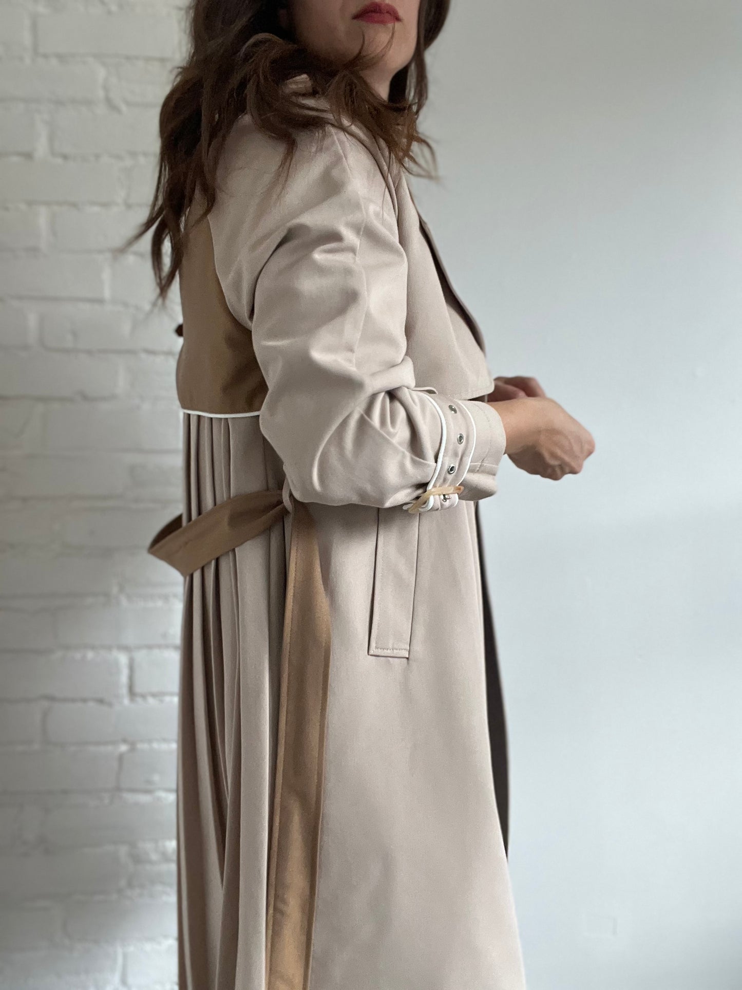 Pleated Trench Coat - M/L