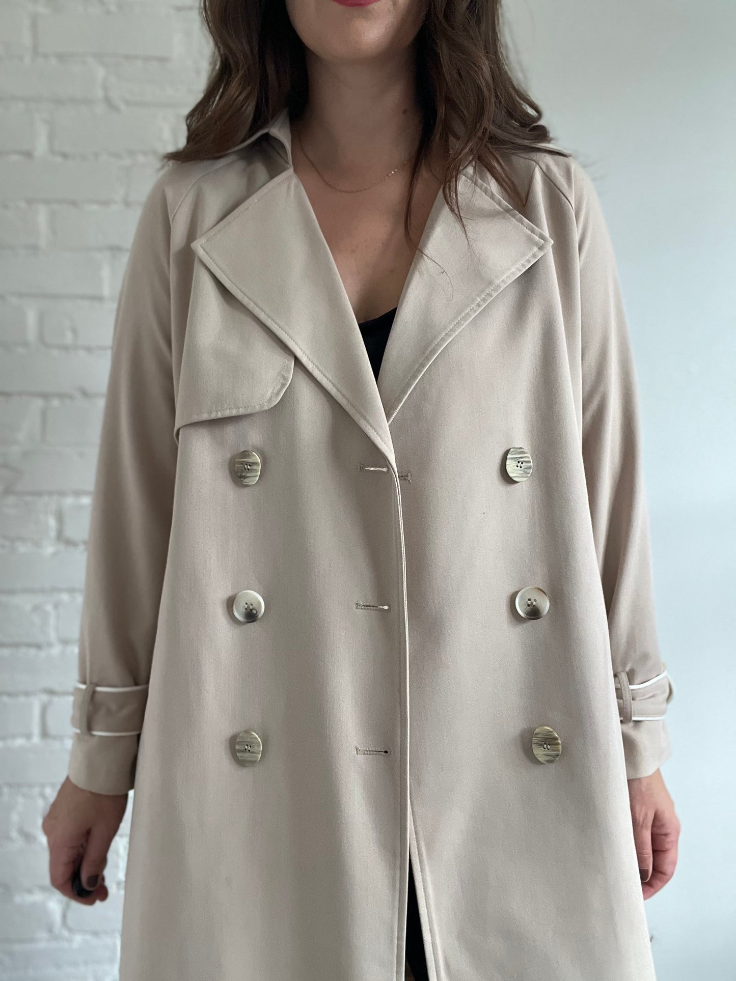 Pleated Trench Coat - M/L