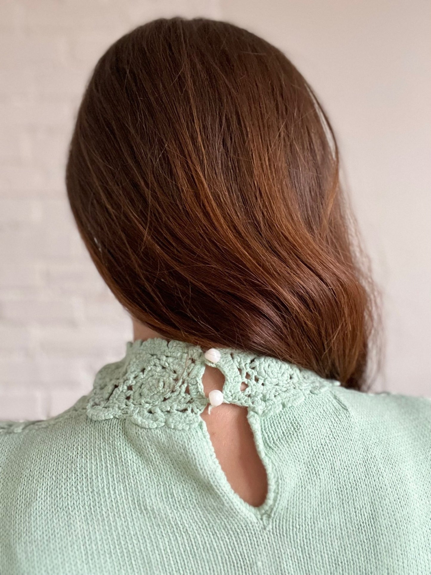 Sage Crochet Knit Sweater - Size L