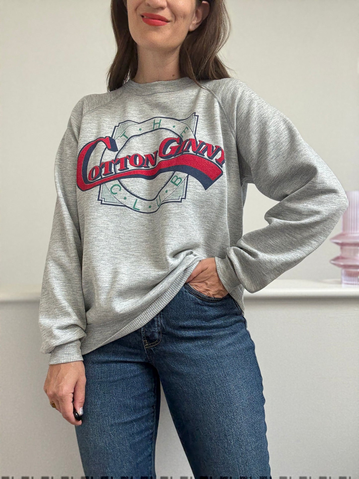 90s Cotton Ginny Graphic Sweater - Size L