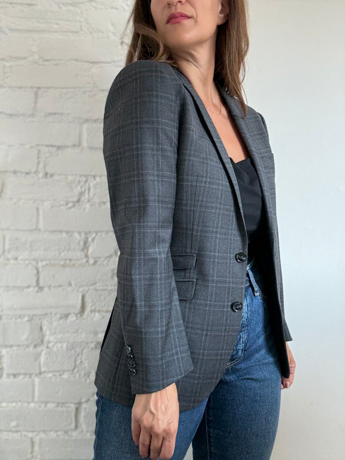Tiger of Sweden Plaid Blazer - Size L
