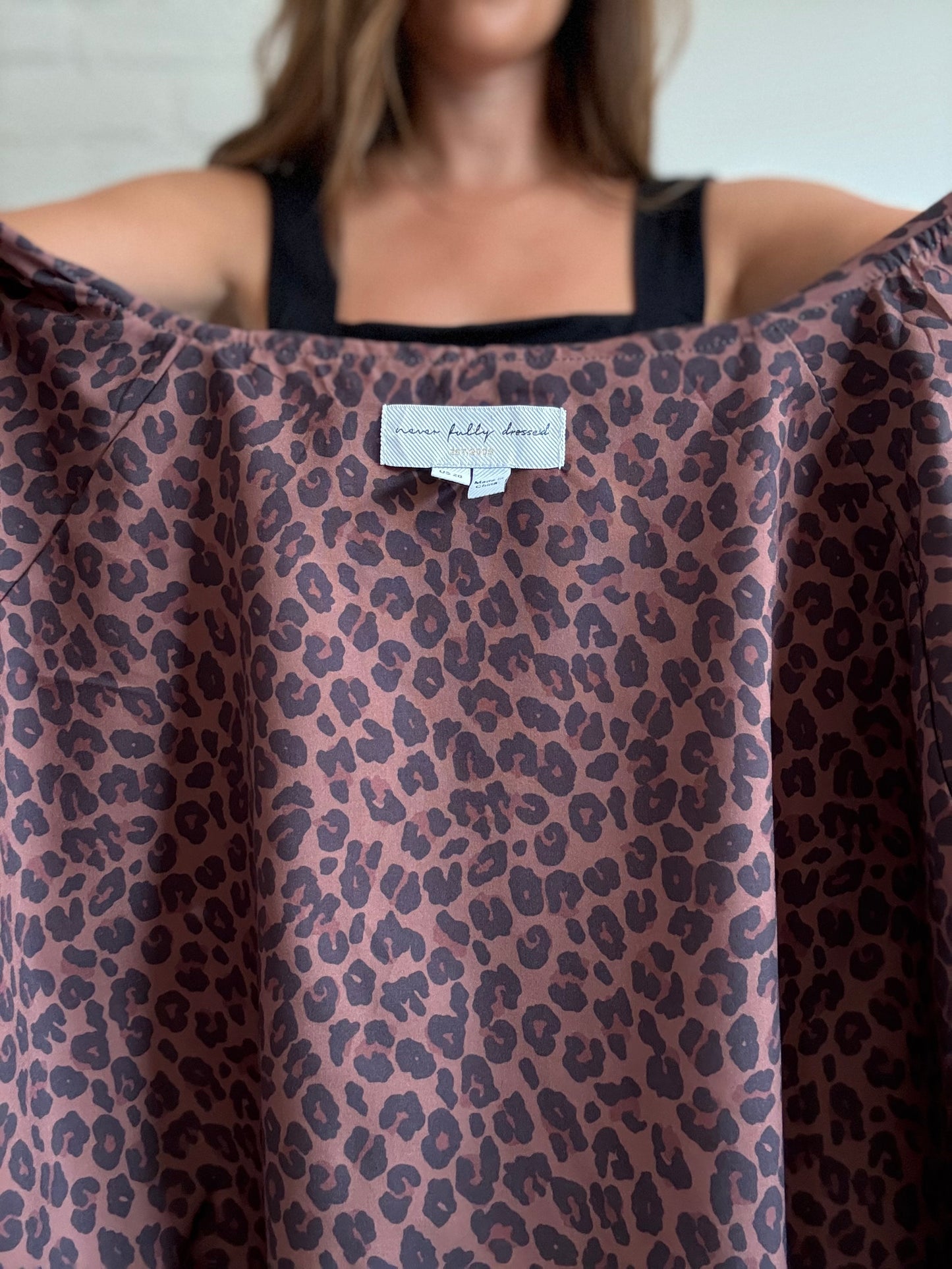 Never Fully Dressed Leopard Windbreaker - Size 20