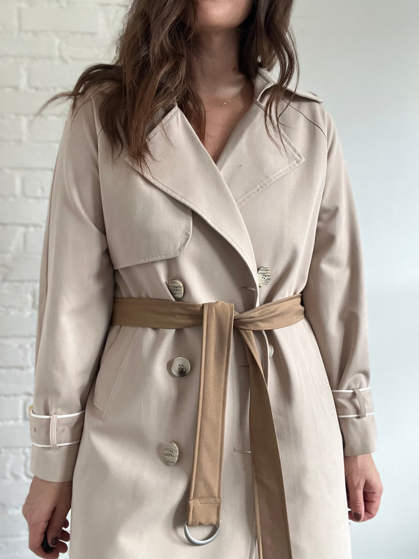 Pleated Trench Coat - M/L