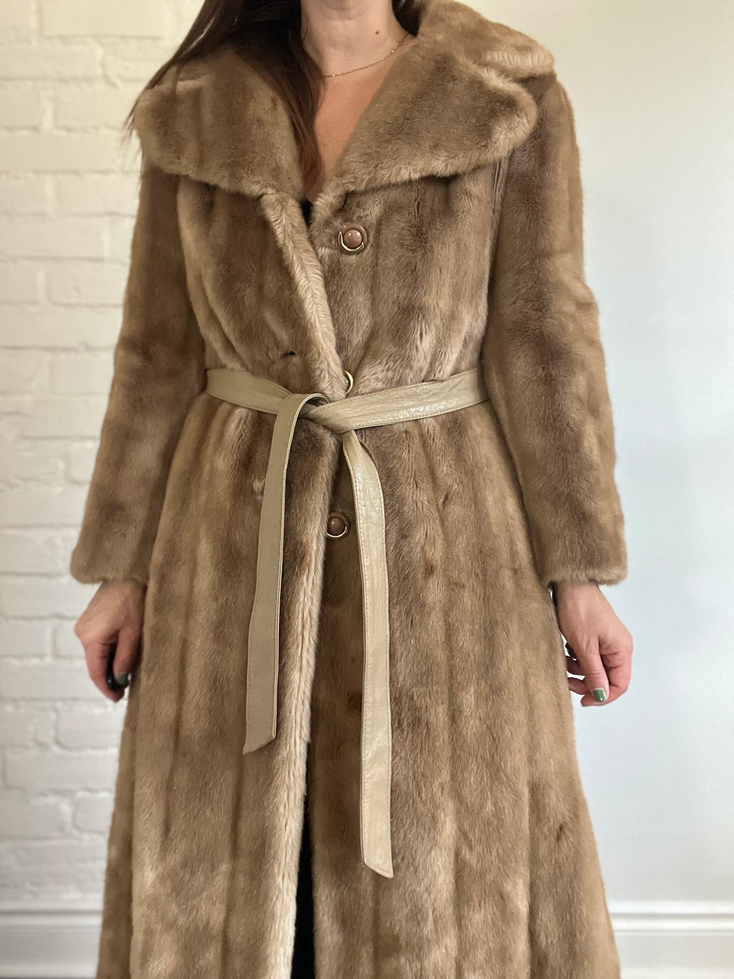 Vintage Faux Fur Jacket - S/M