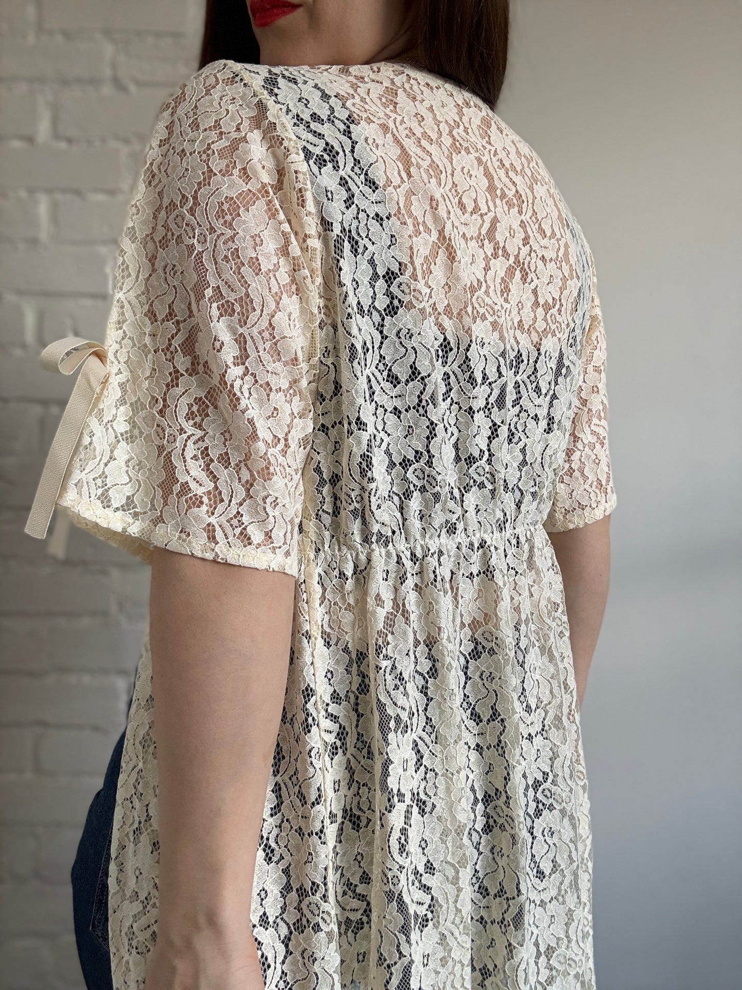 Layering Lace Boho Duster - Sz. M