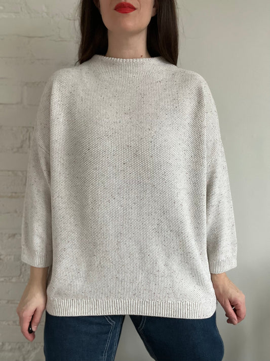 Neutral Waffle Pullover - Sz. XL/XXL