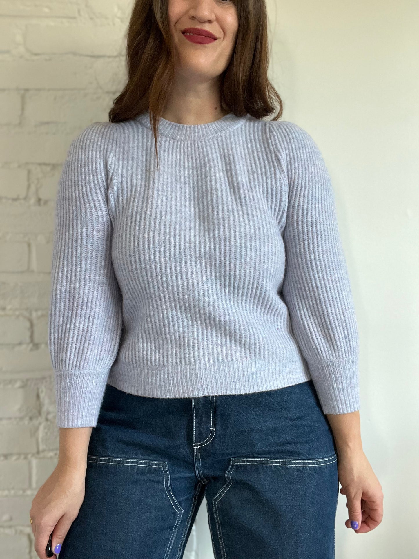 Periwinkle Chunky Knit - XS
