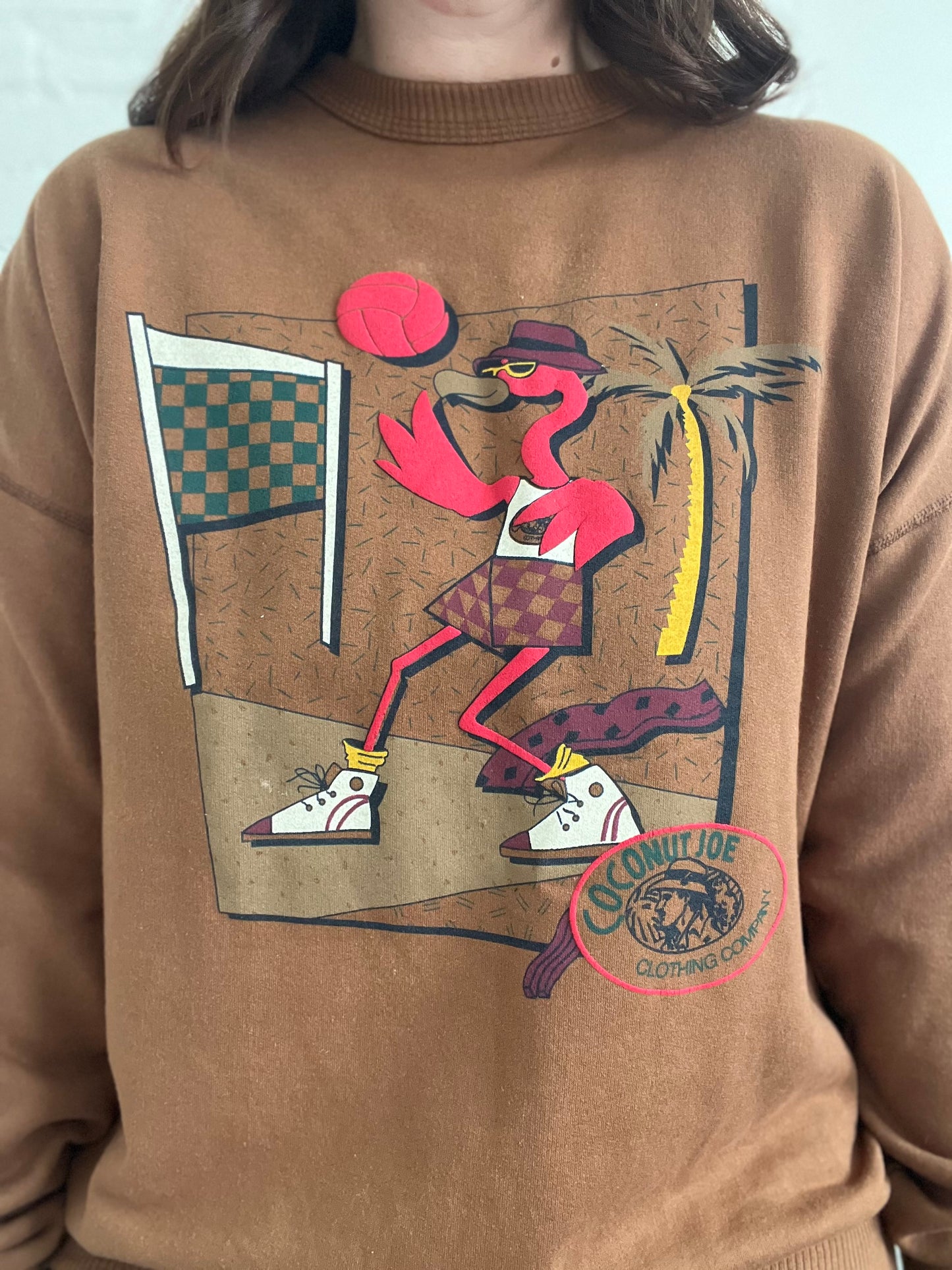 Rare Coconut Joe Flamingo Sweater - Size XL