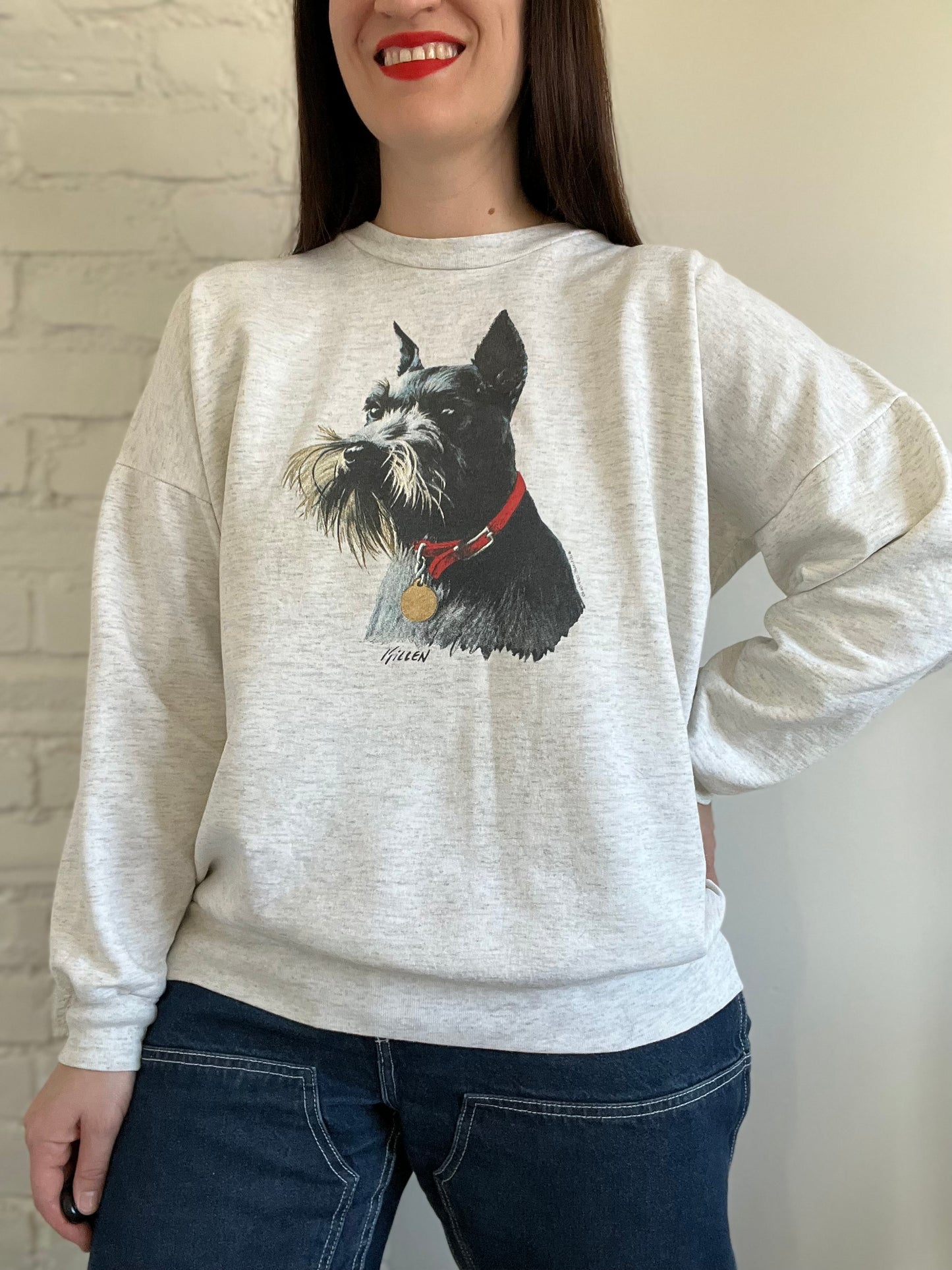 Vintage Schnauzer Sweatshirt - Size L