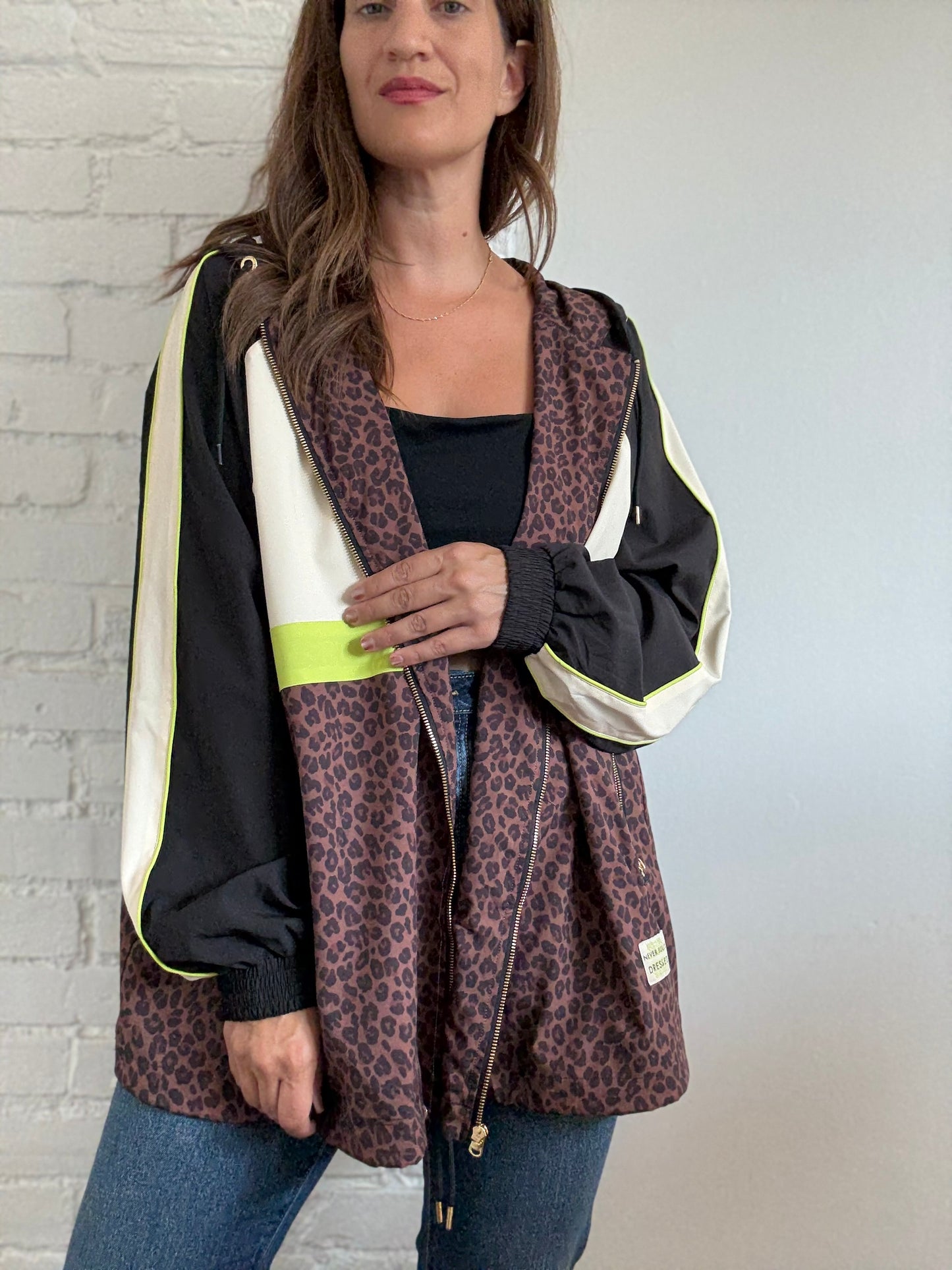 Never Fully Dressed Leopard Windbreaker - Size 20