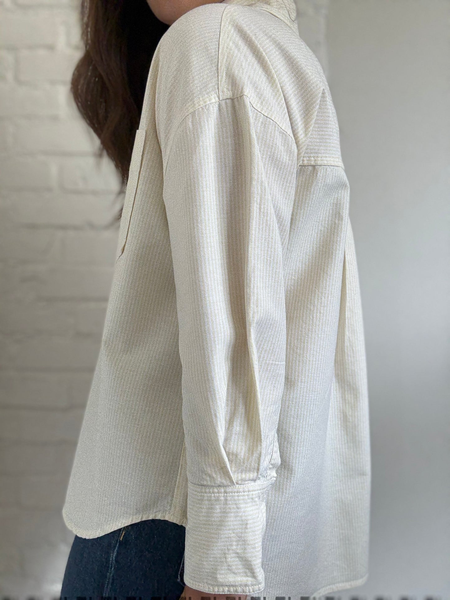 Butter-Yellow Oxford Shirt - Size S/M