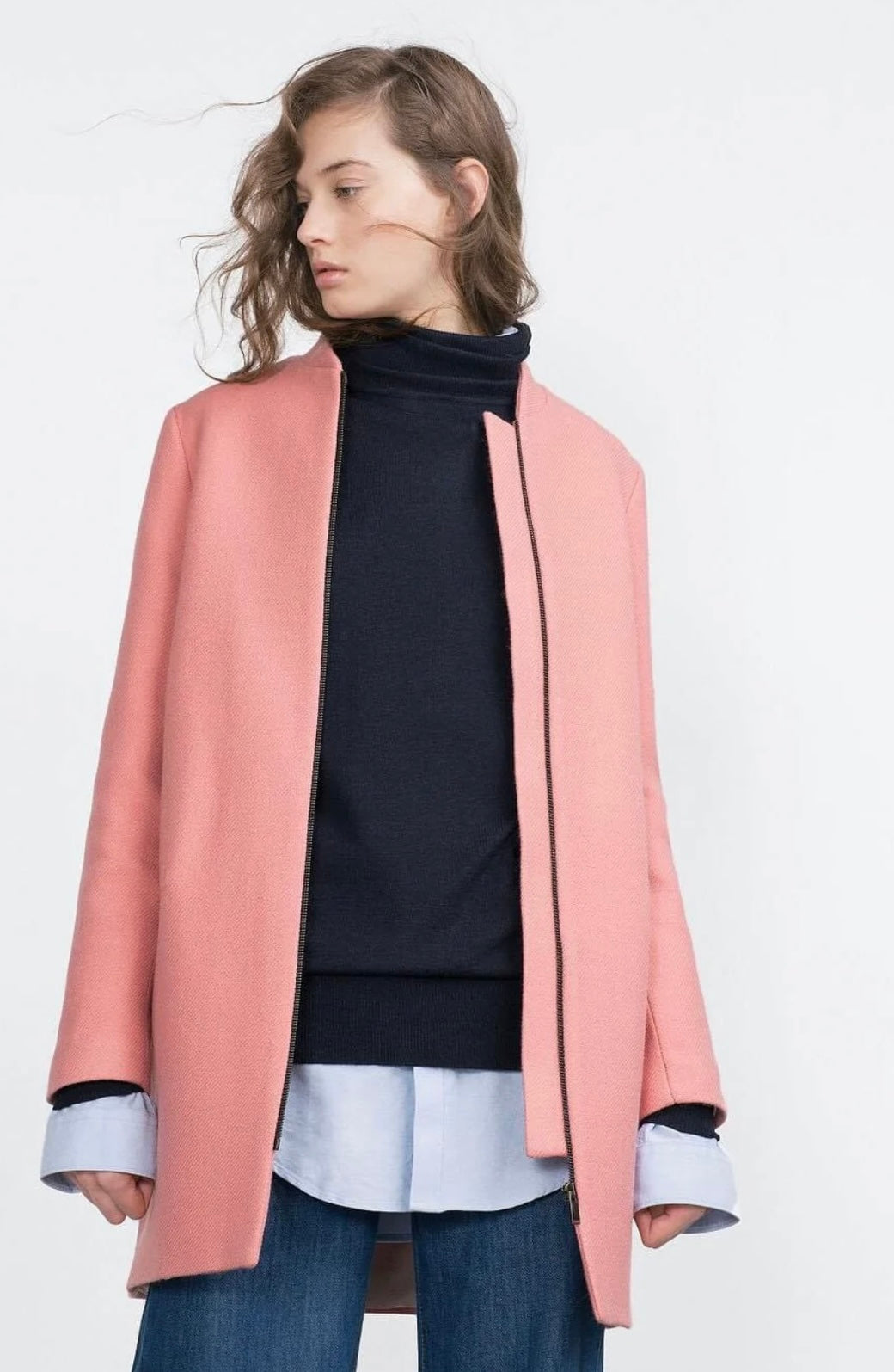 Pink Wool Jacket - Size S