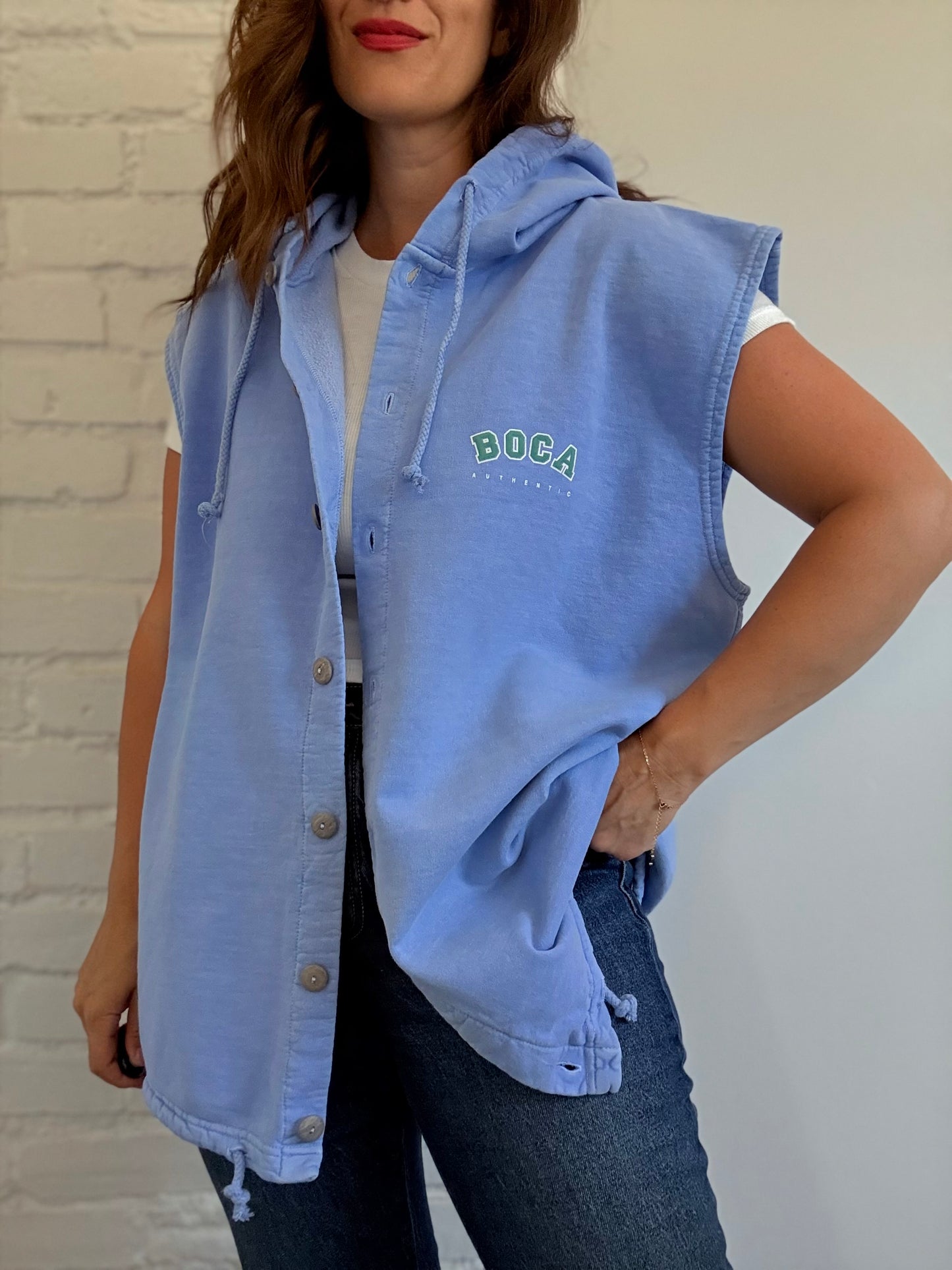 Vintage BOCA Hoodie Vest - Size XL
