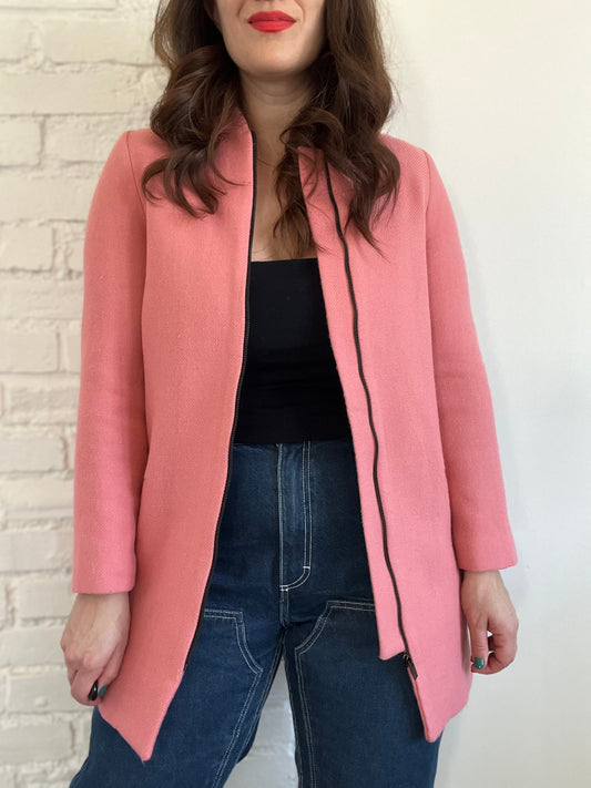 Pink Wool Jacket - Size S
