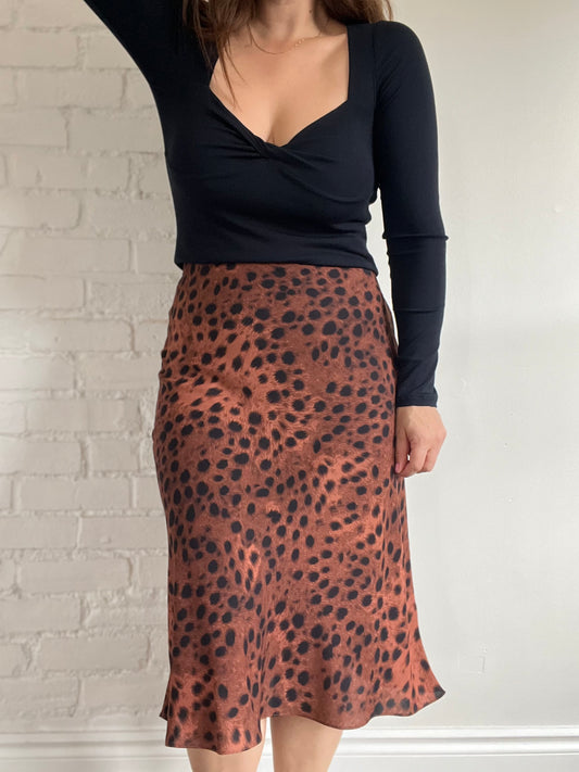 Wilfred Cheetah Kyra Skirt - Sz. 10 or M