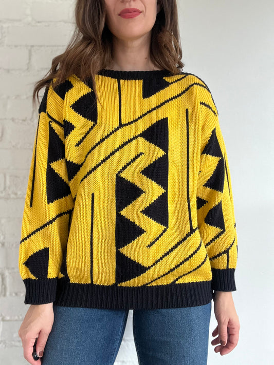 Vintage Bumble Bee Sweater - L