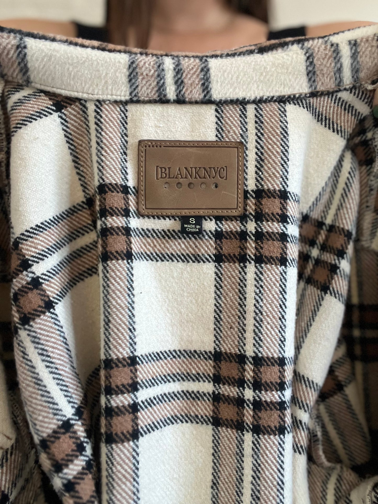 Oversized Flannel Shirt Jacket - S