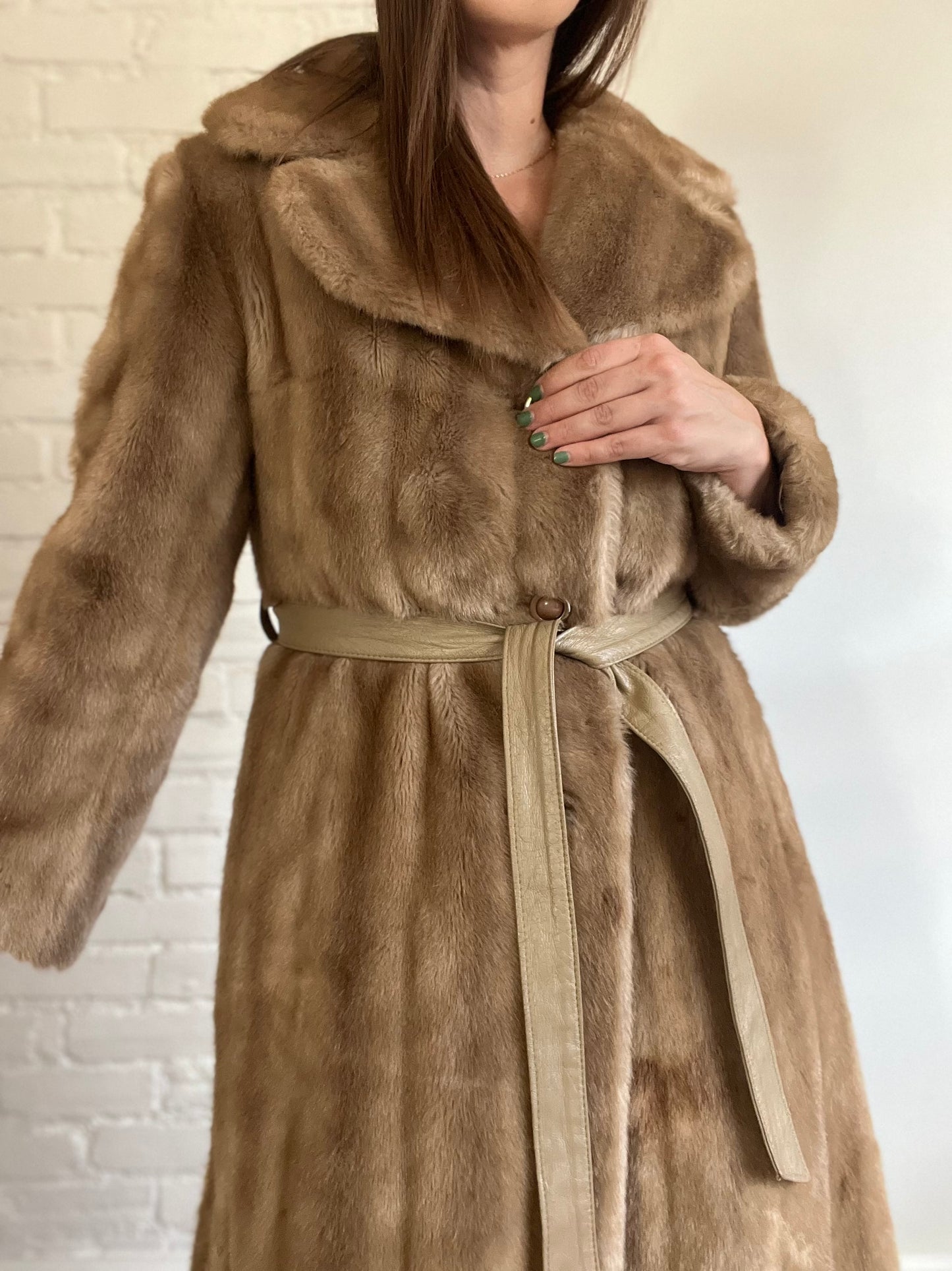 Vintage Faux Fur Jacket - S/M