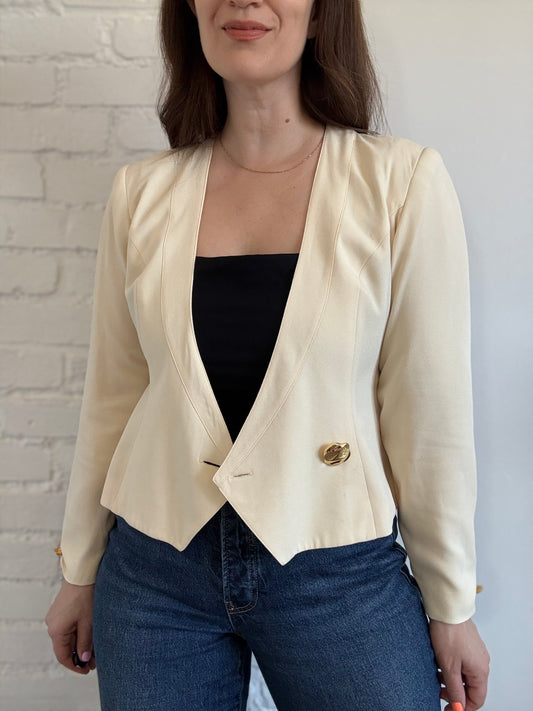 Butter Yellow Blazer - Size M