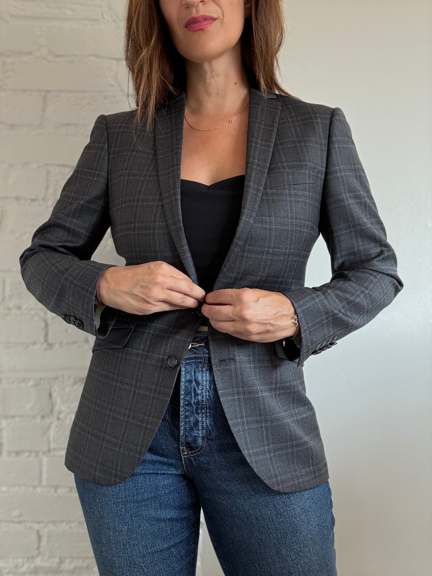 Tiger of Sweden Plaid Blazer - Size L