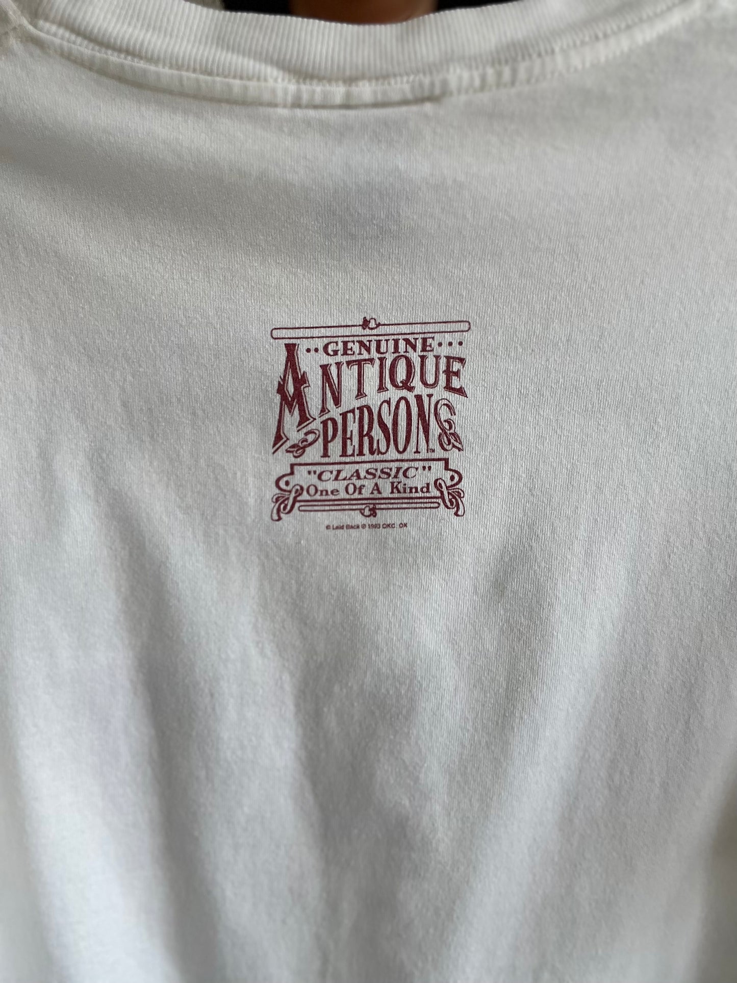 Genuine Antique Person T-Shirt - Size XL