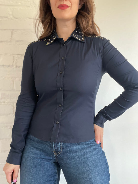 PRADA Studded Western Top - Sz. S