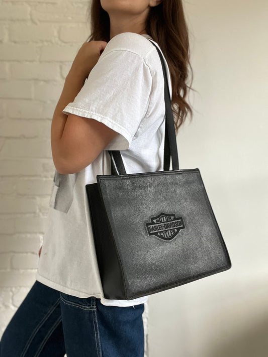 Leather Harley Davidson Tote Bag