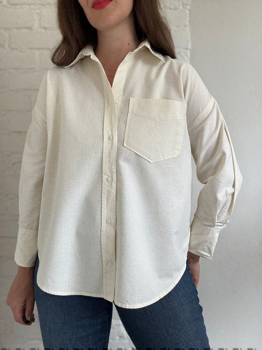 Butter-Yellow Oxford Shirt - Size S/M