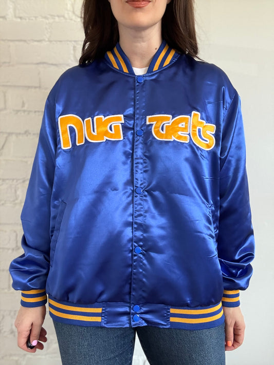Vintage NBA Nuggets Satin Bomber - Sz. M/L