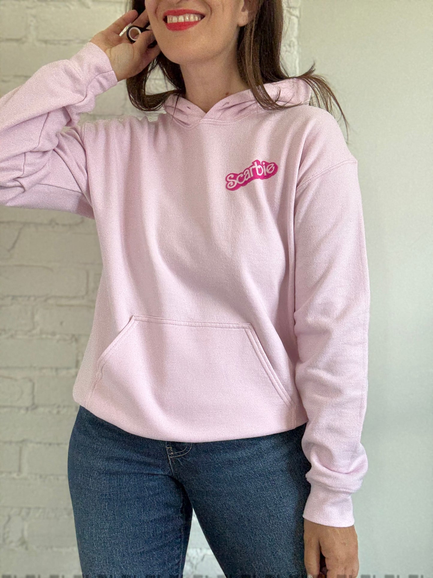 Scarbie Pink Hoodie - Size M