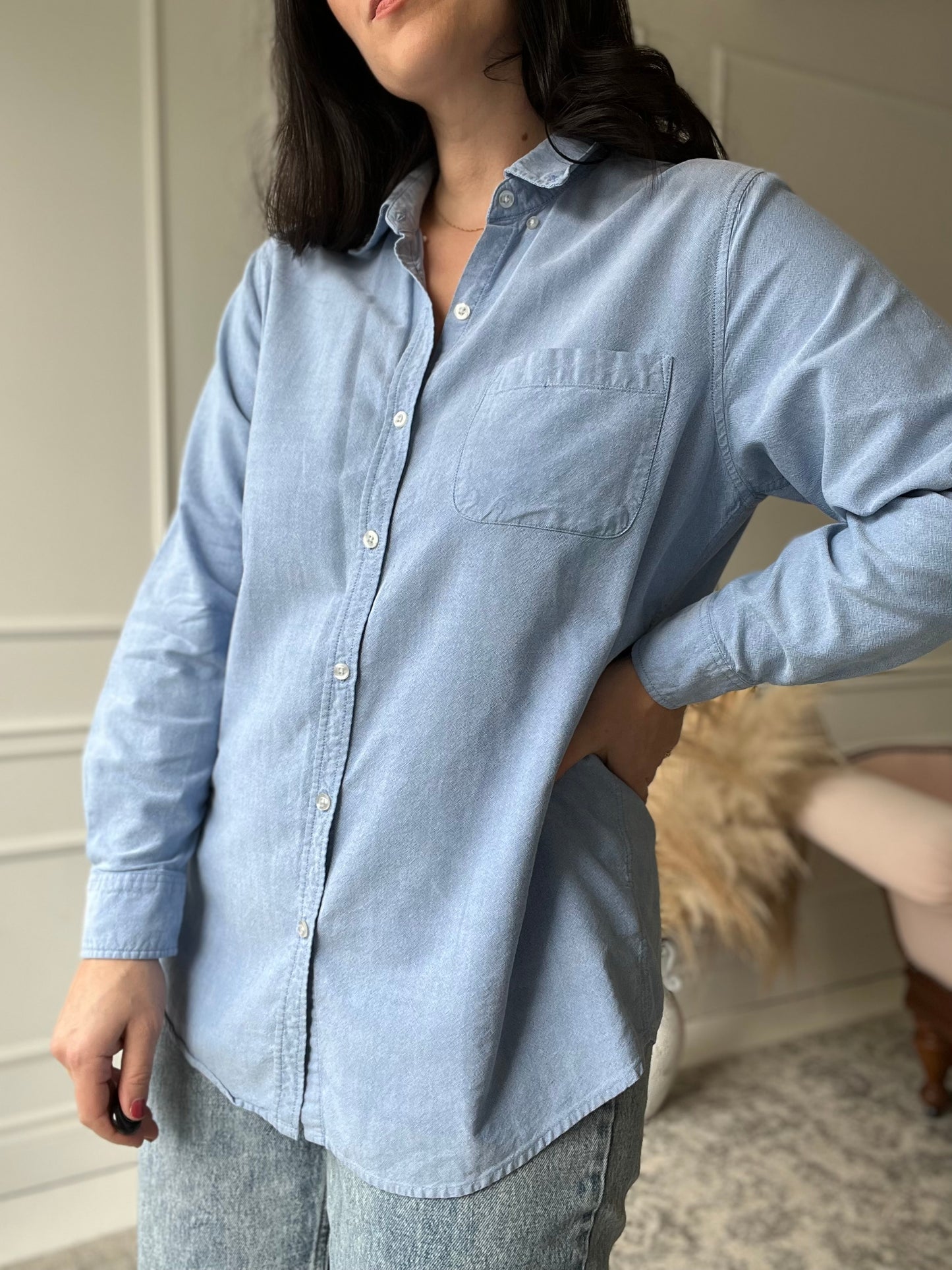 Classic Chambray Shirt - Sz. M/L