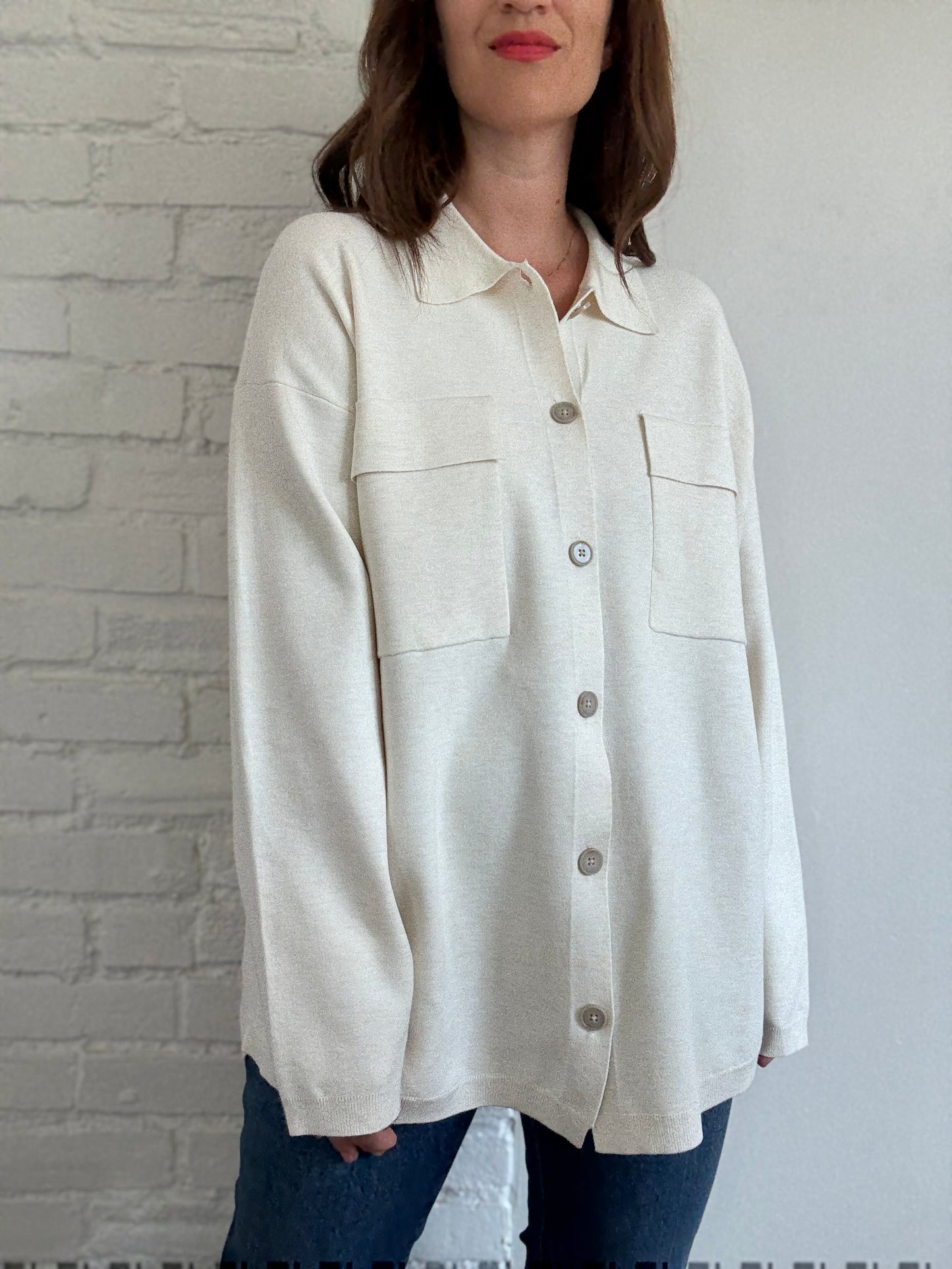 Aritzia Ronnie Oatmeal Sweater - Size L