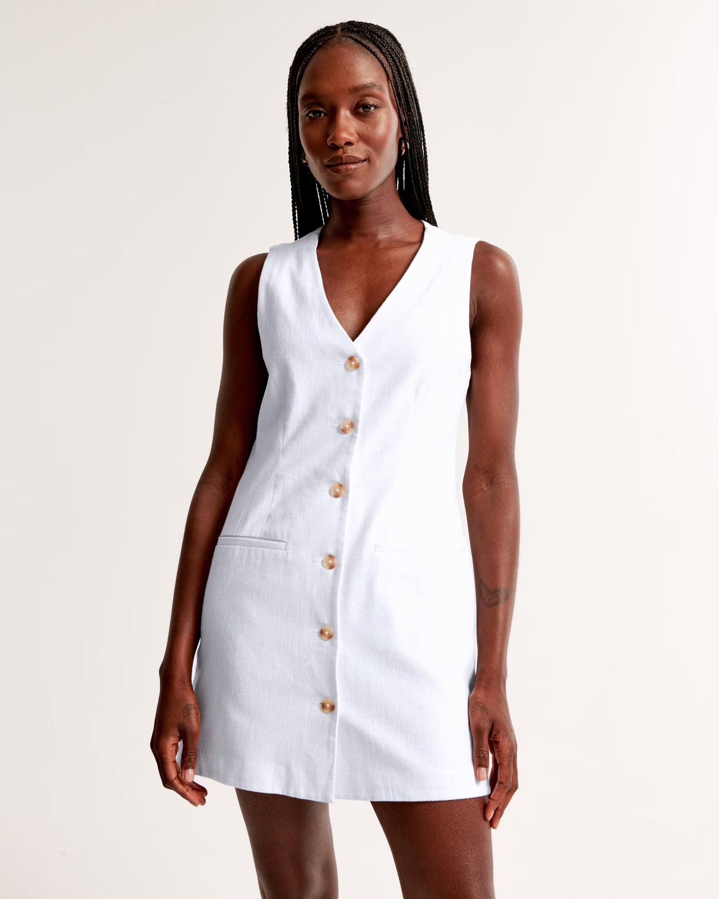 A&F Mara Crepe Vest Mini-Dress - Size S