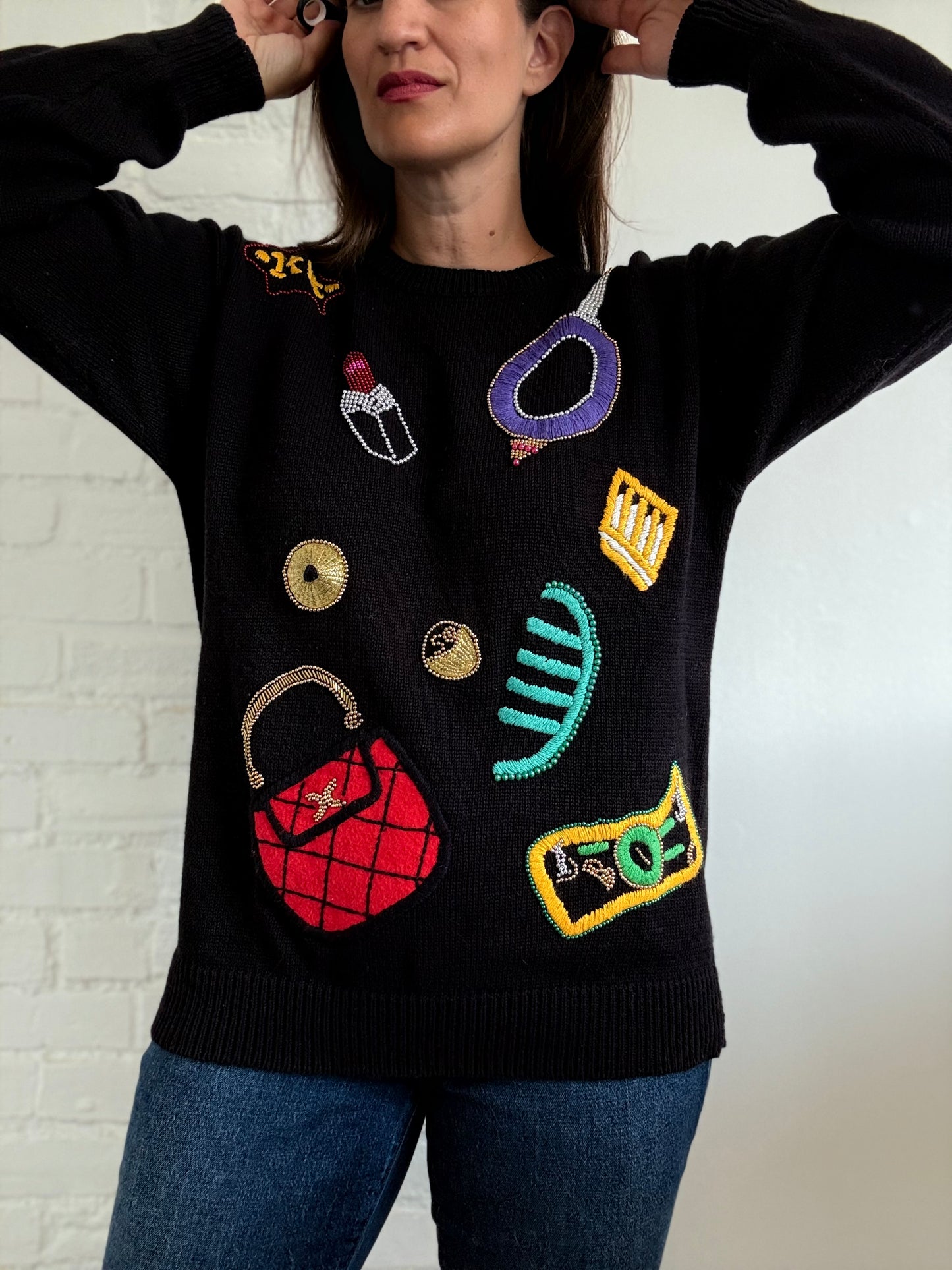 90s Beauty Knit Sweater - Size L