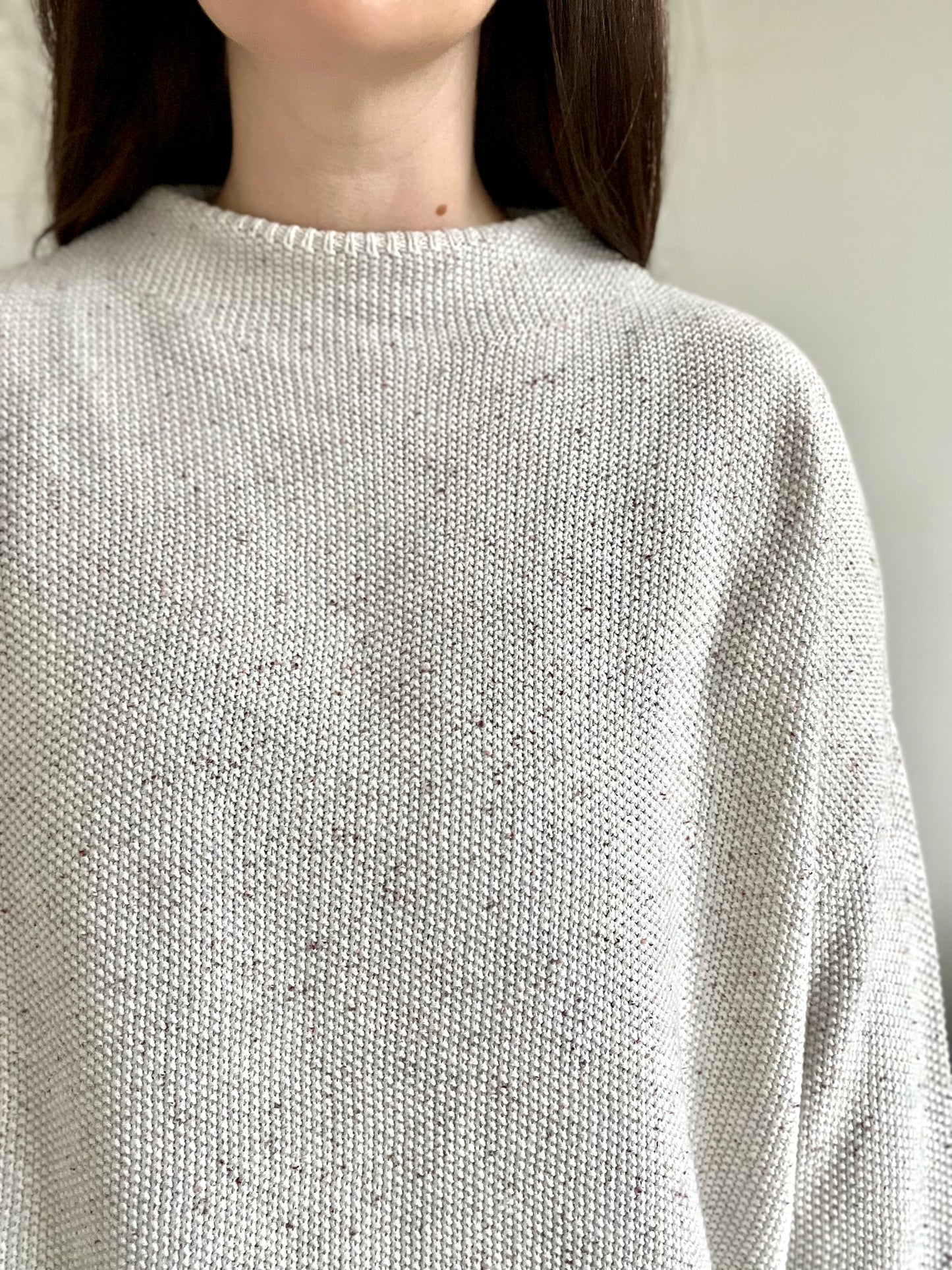 Neutral Waffle Pullover - Sz. XL/XXL