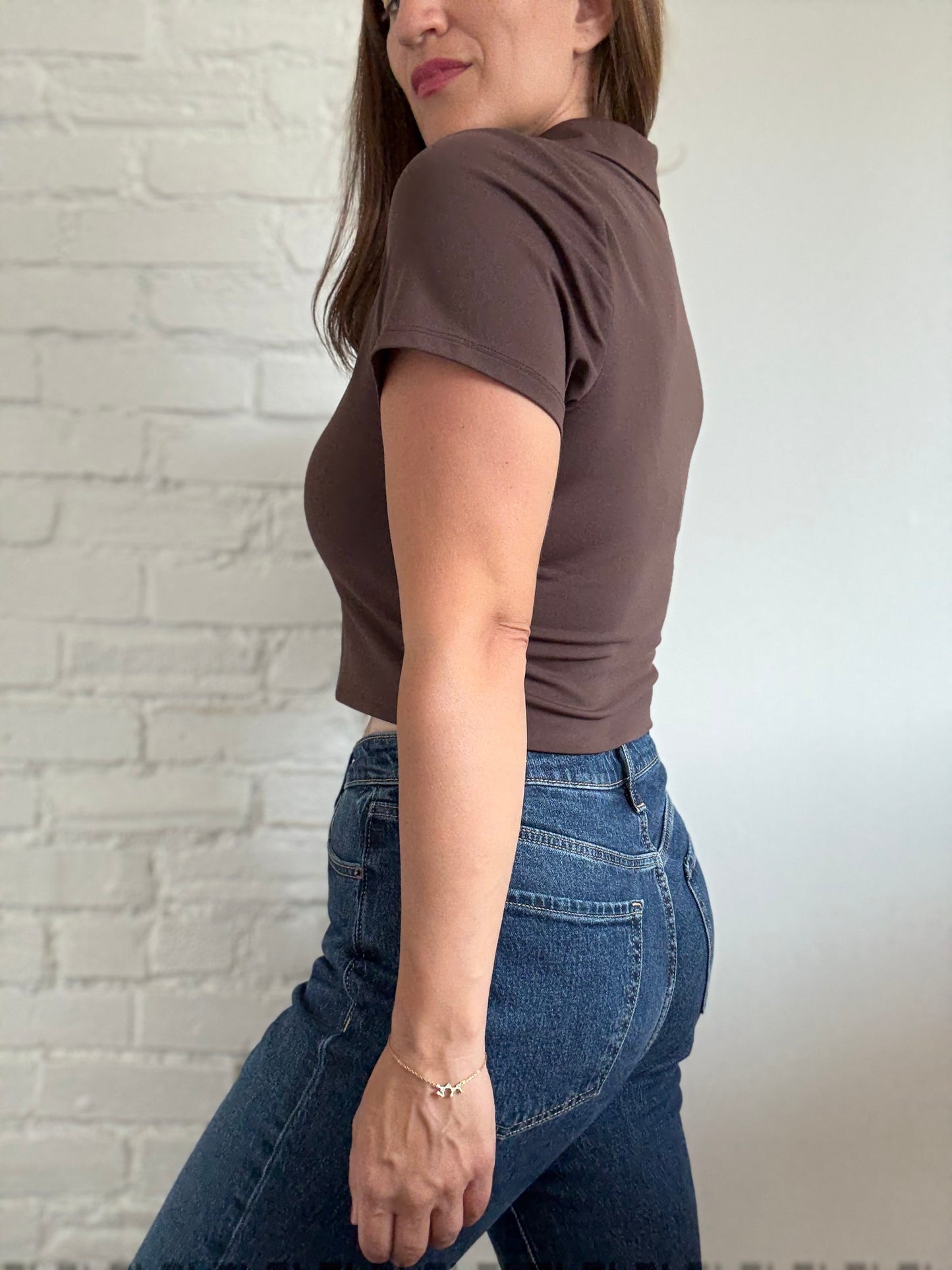 Babaton Contour Chocolate Polo - Size XL
