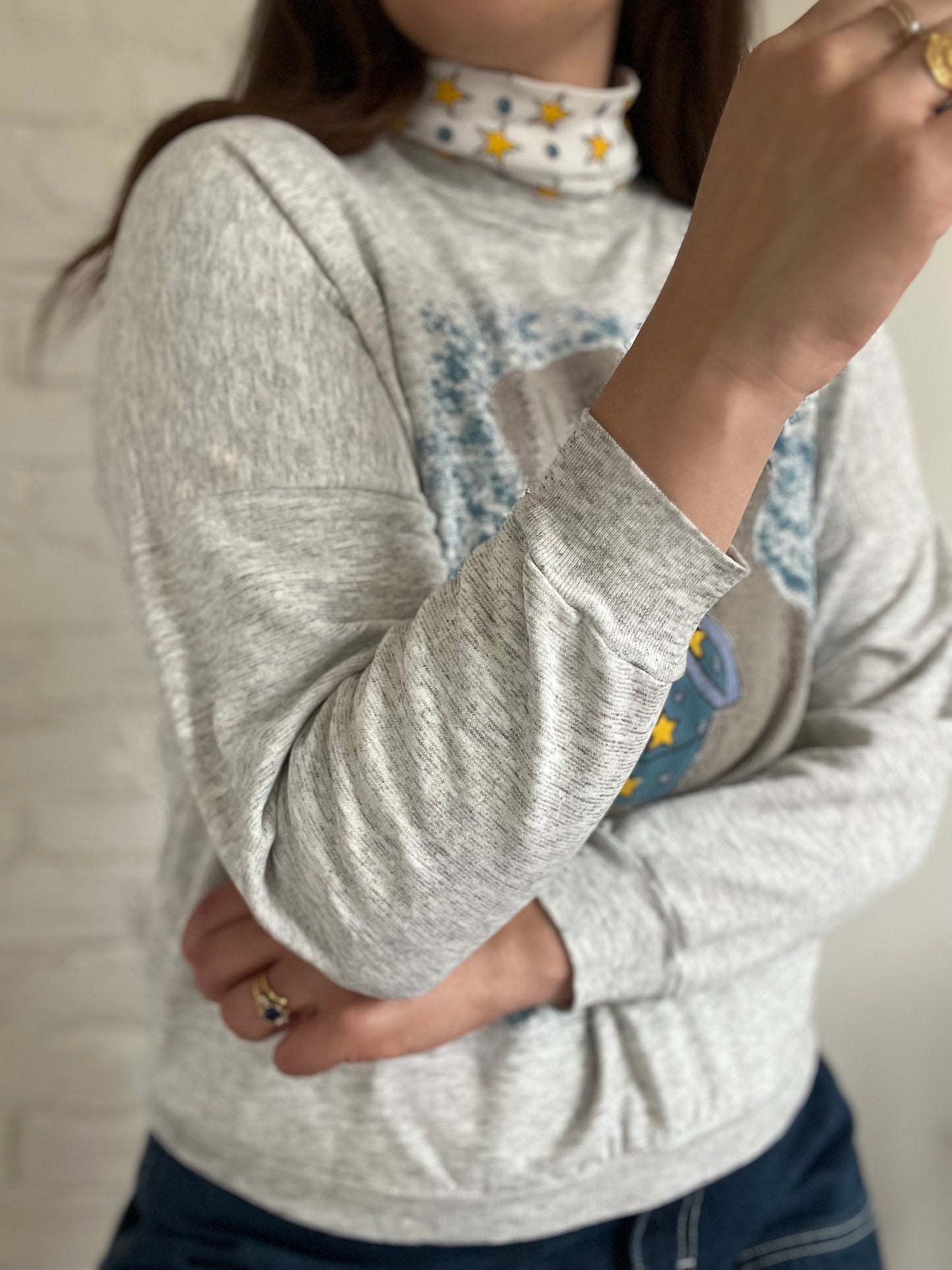 Puppy Magic Stars Sweatshirt - Size M