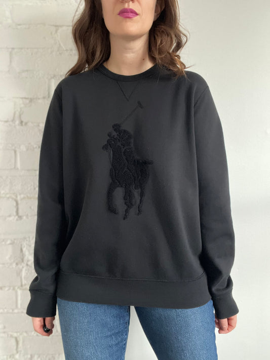 Polo Pony Double-Knit Sweatshirt - Sz. L/XL