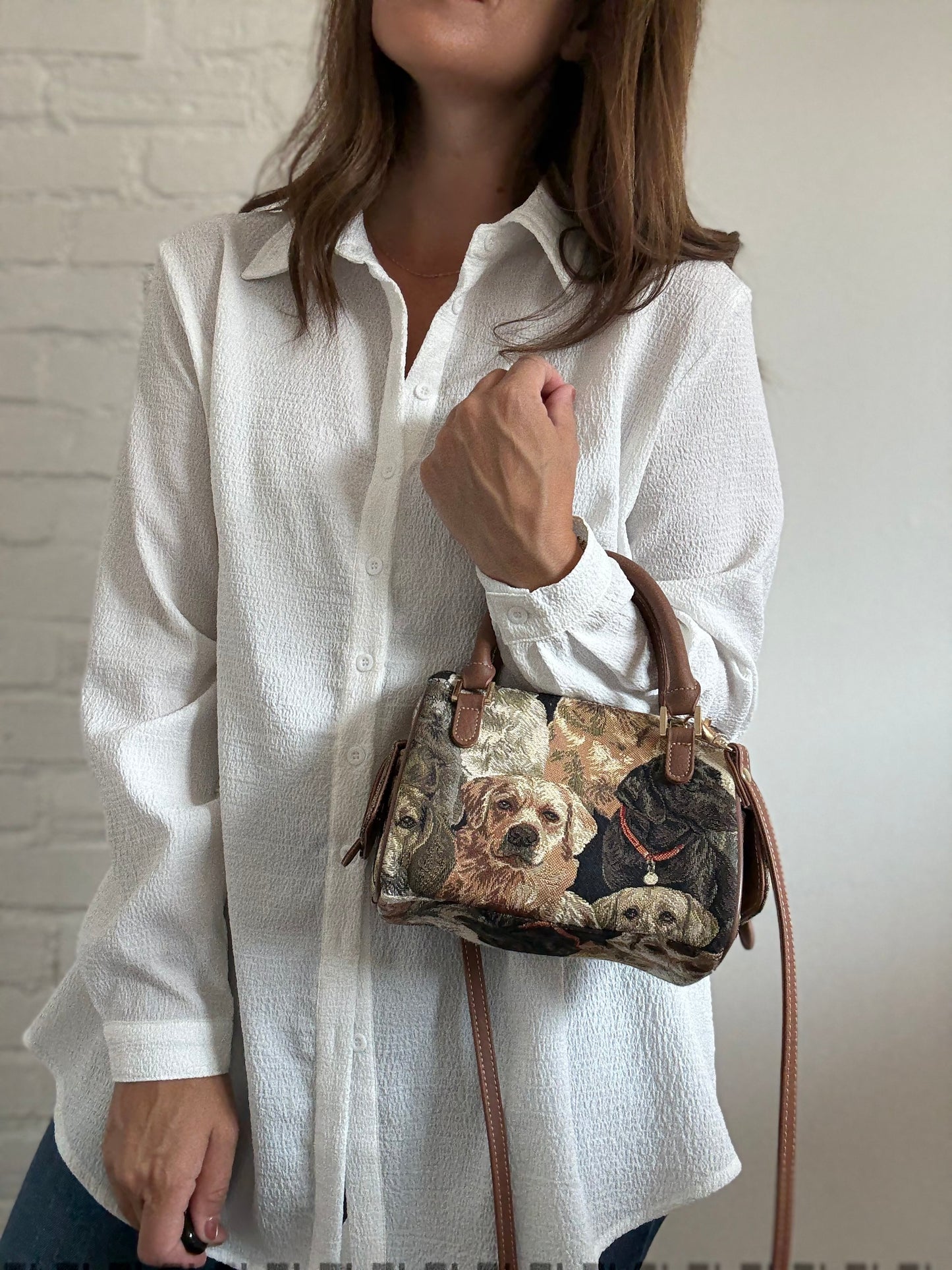 Labrador Canvas Bucket Purse