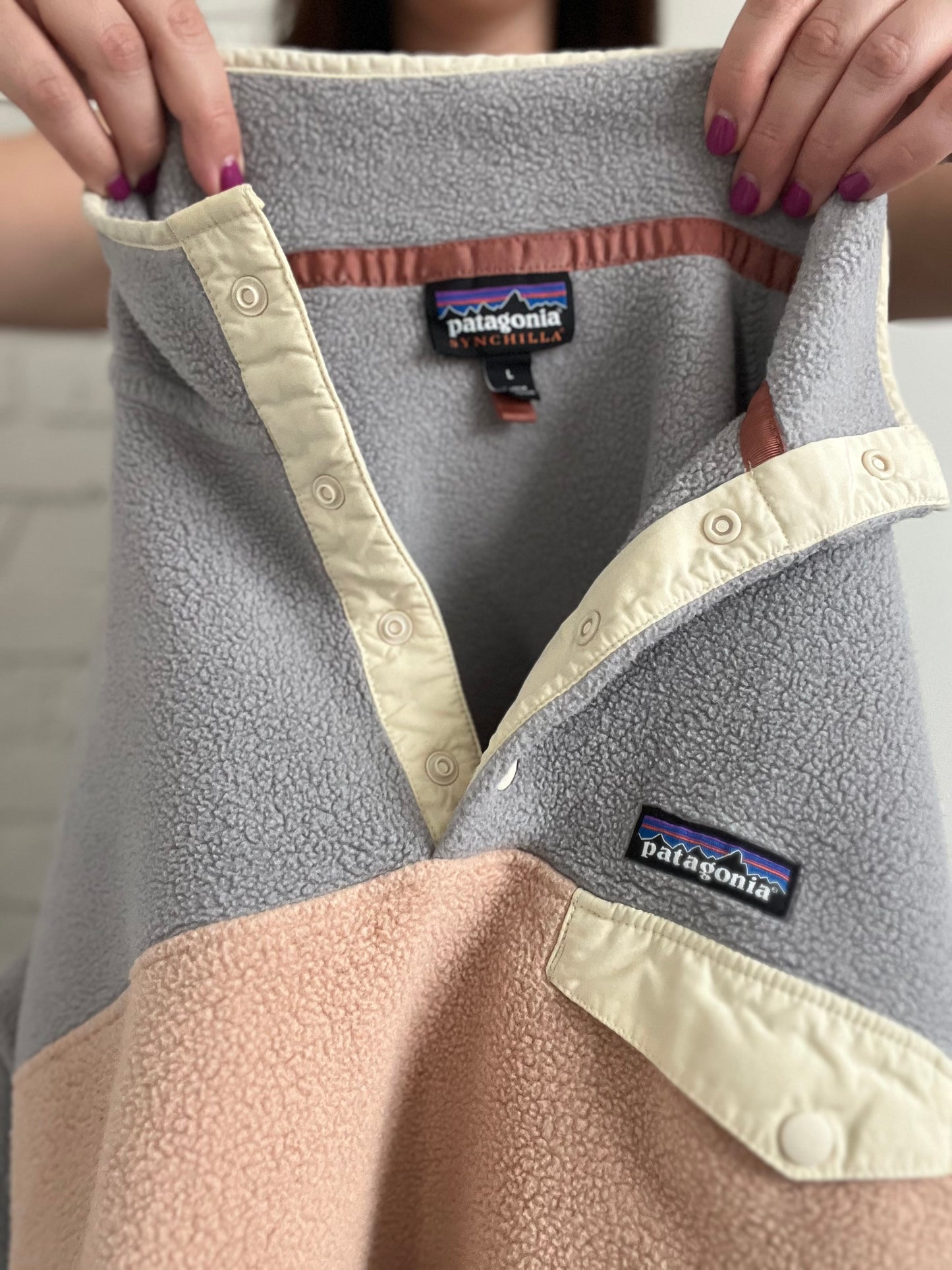 Pastel Patagonia Synchilla Fleece - L