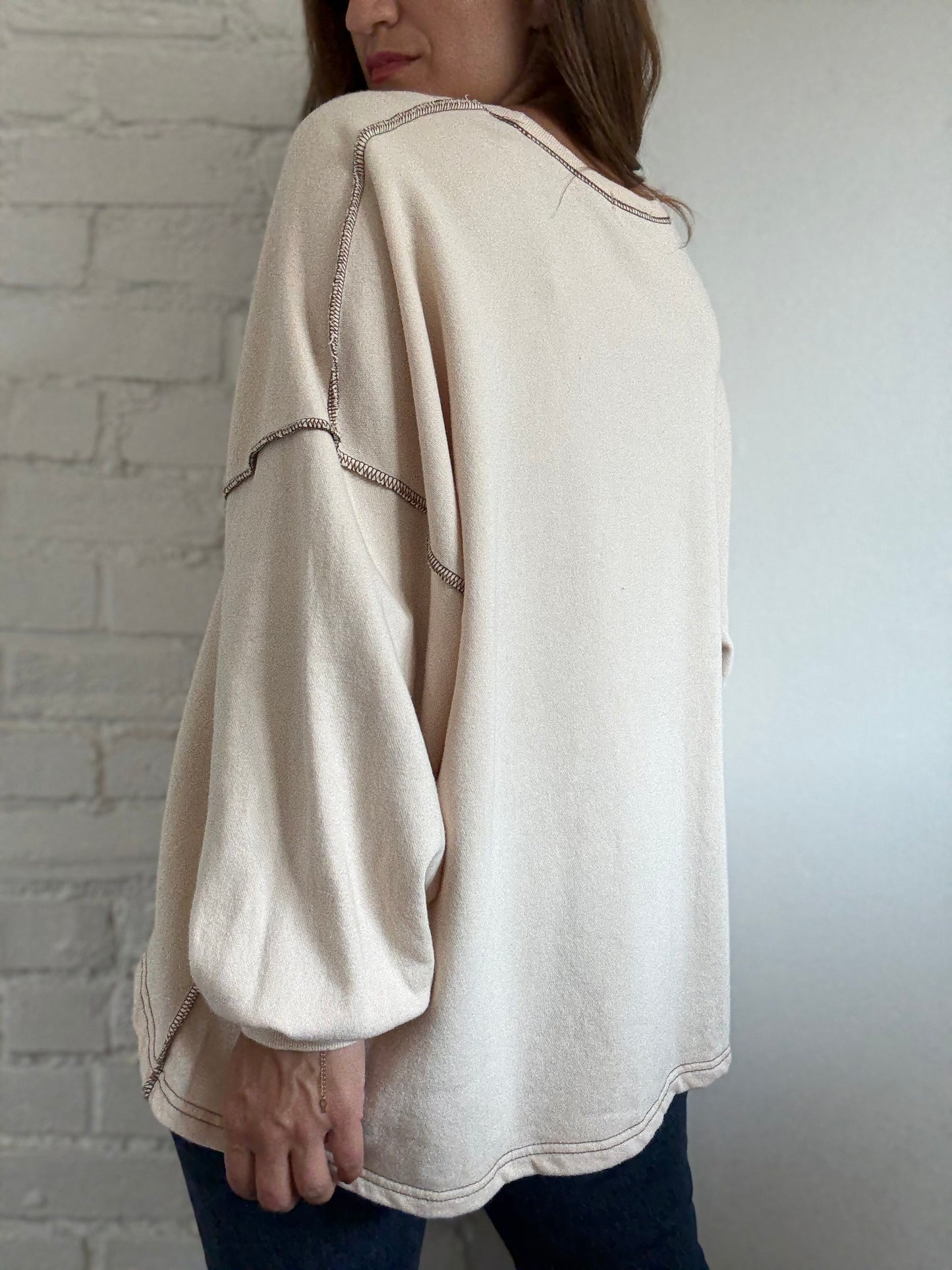 Frank + Oak Oversized Sweater - Size S (oversized)