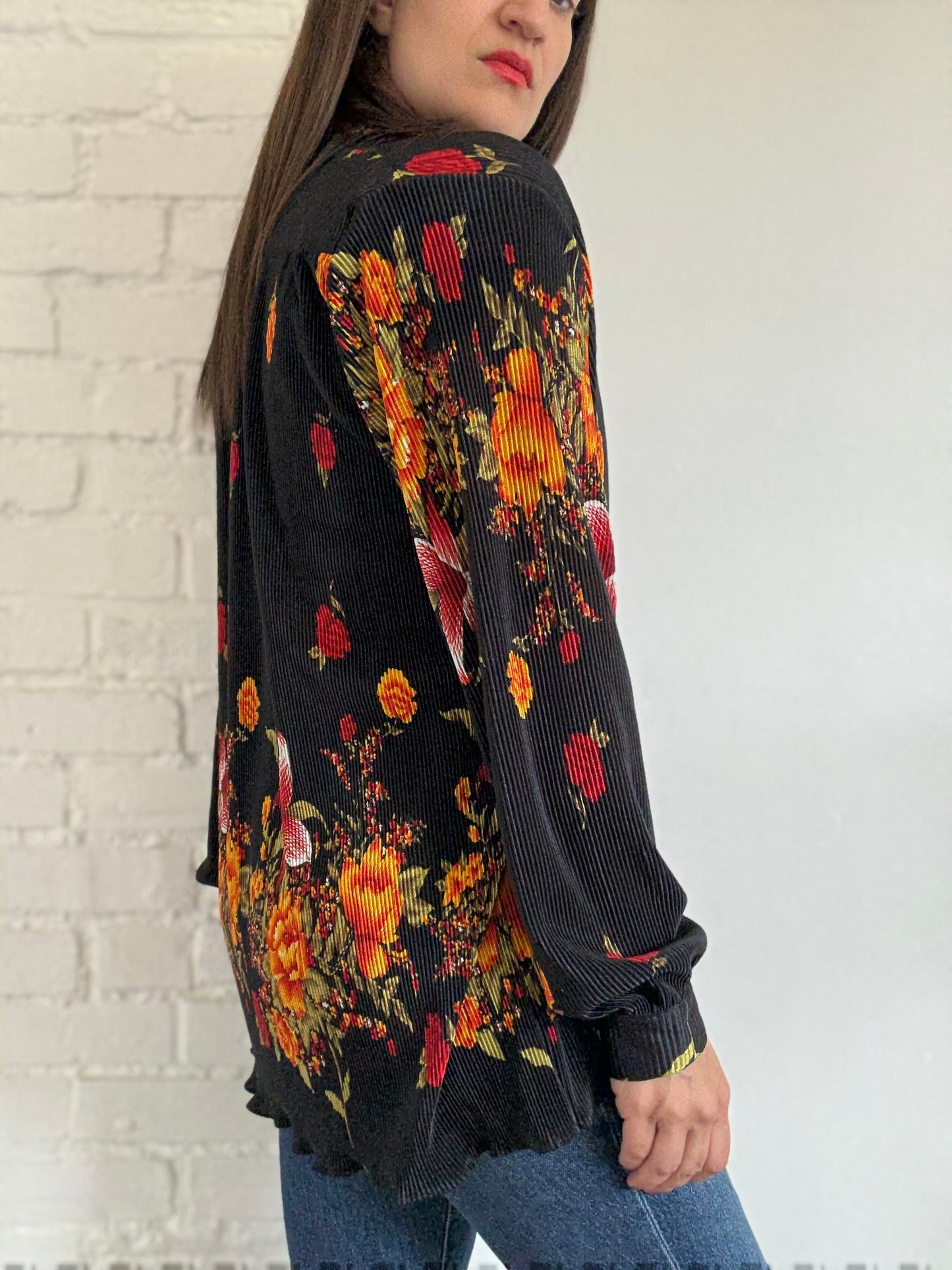 Romantic Plisse Shirt - Size XL