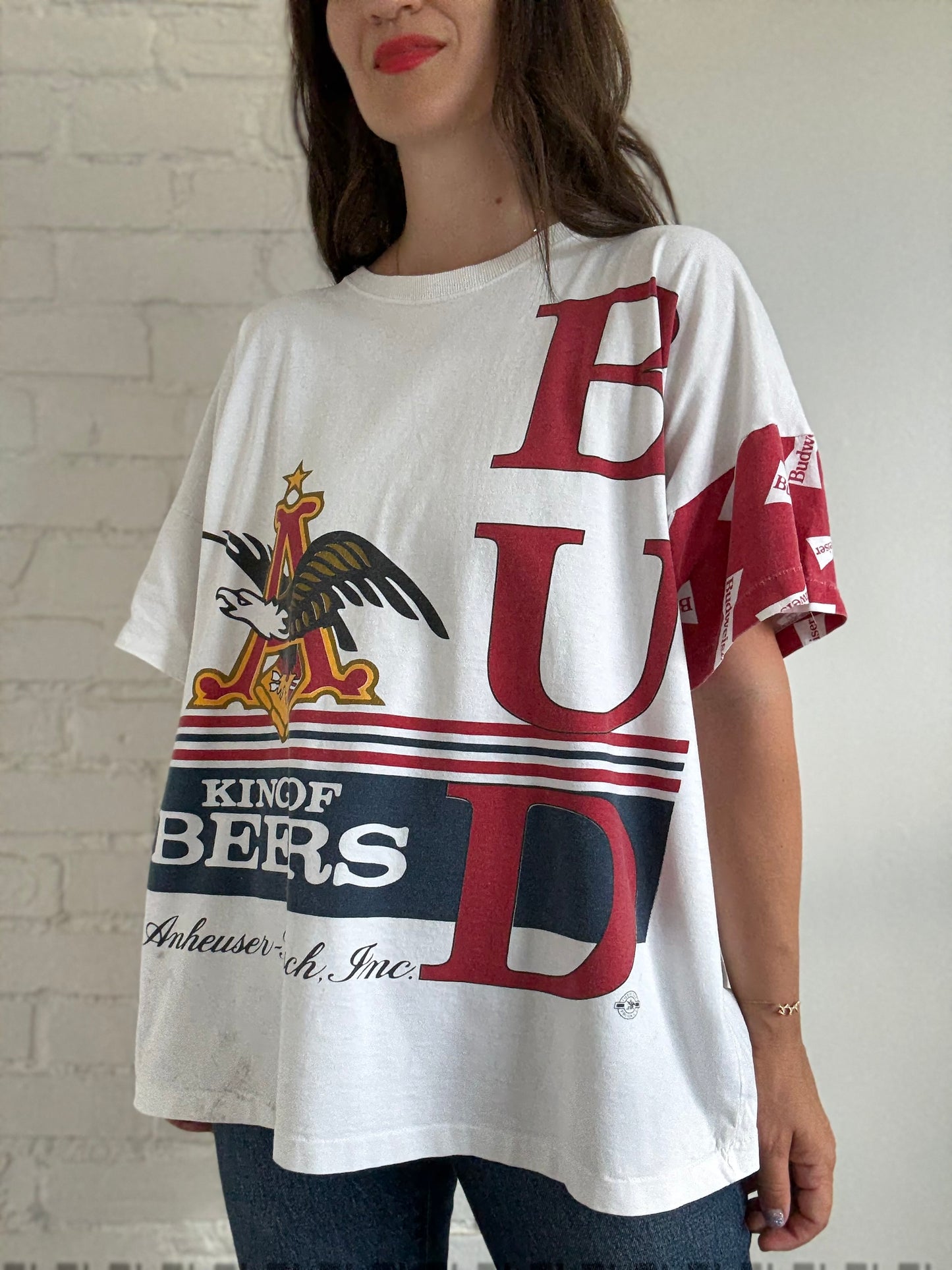 1996 Vintage Budweiser T-Shirt - Size XXL