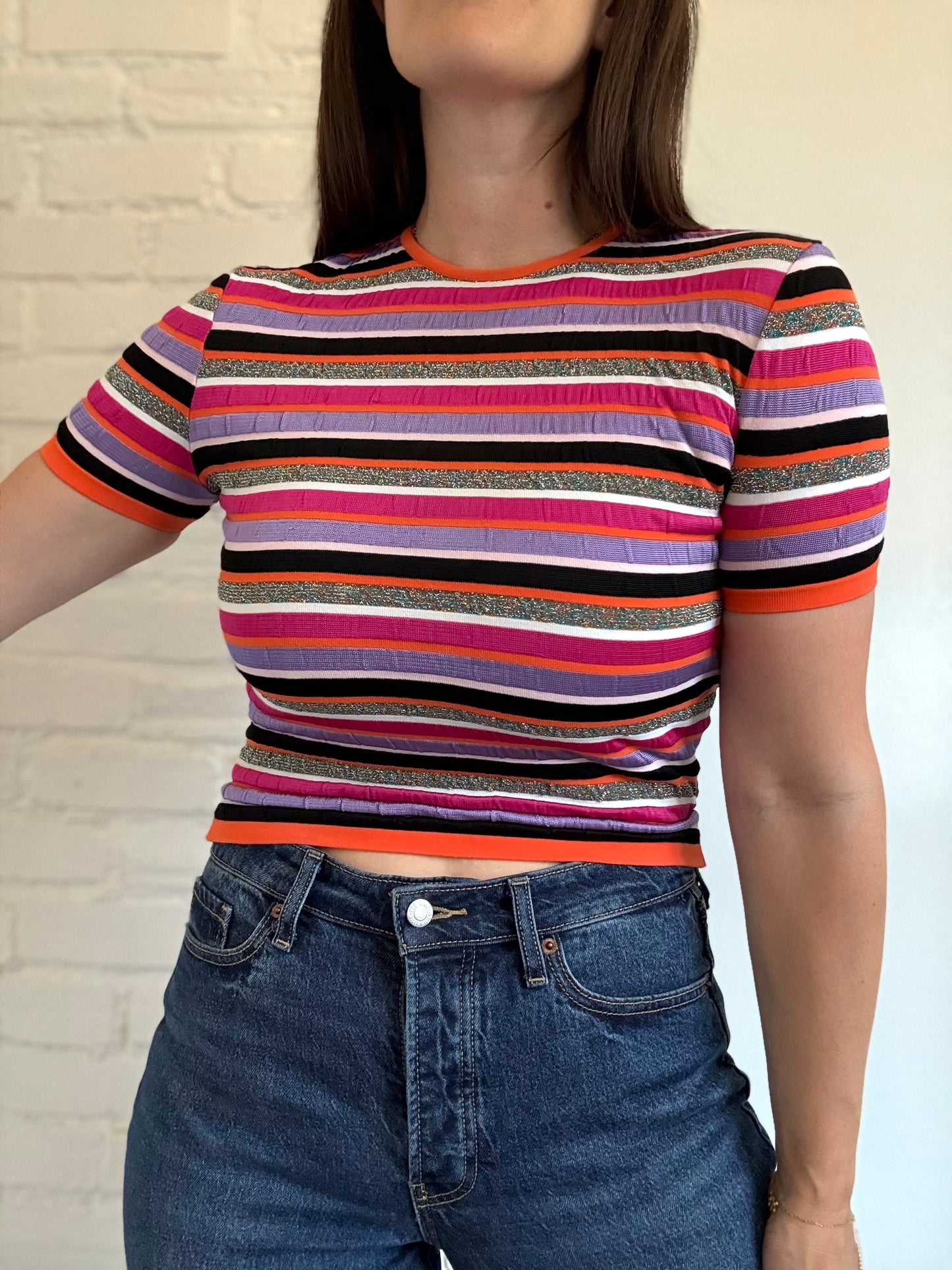 Bazar de Christian Lacroix Striped Tshirt - Size XS/S