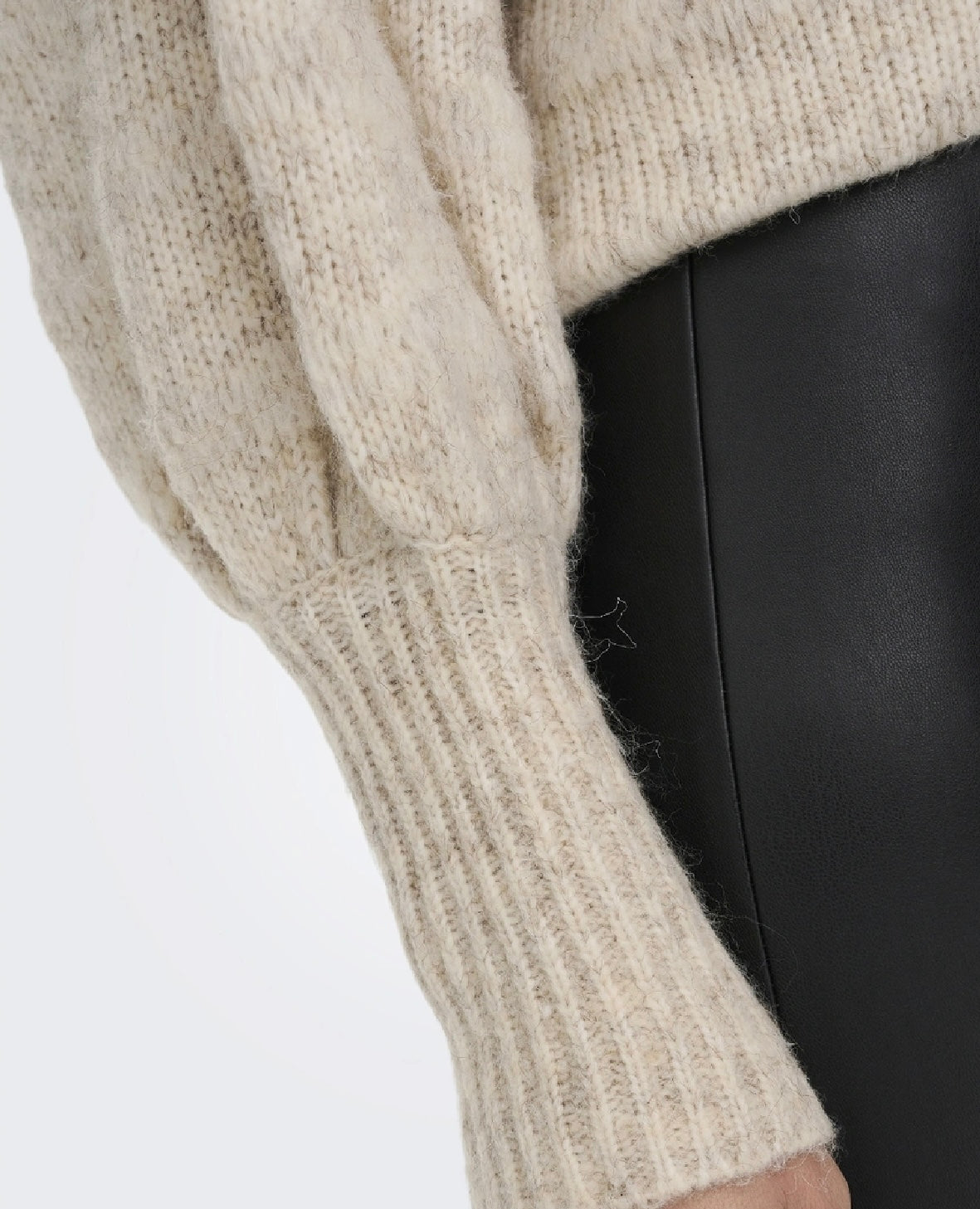 High Neck Knitted Pullover - Size S